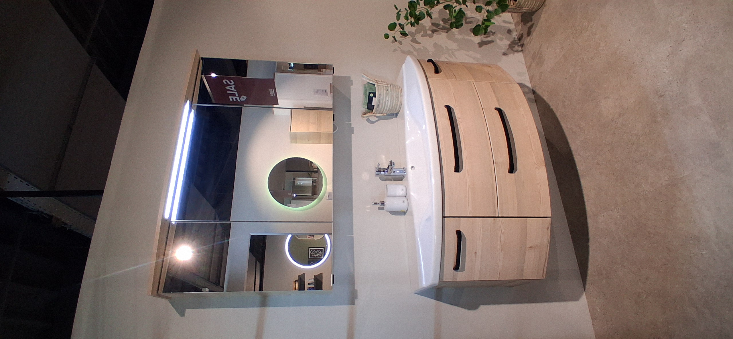 Pelipal Badkombination in Farbe Front 441 Polar Pinie quer NB Pelipal Badkombination in Farbe Front 441 Polar Pinie quer NB, Innenarchitektur, Tabelle, Waschbeckenhahn, Sperrholz, Holz