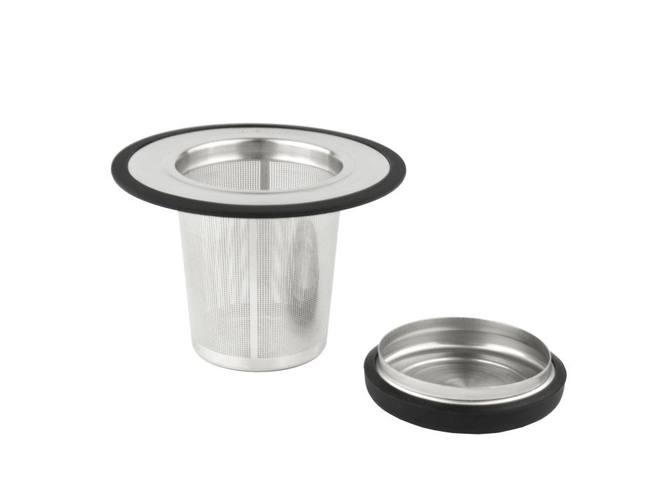 Bredemeijer Universal-Teefilter + Ablage/Deckel Universal in Farbe silberfarben satiniert Bredemeijer Universal-Teefilter + Ablage/Deckel Universal in Farbe silberfarben satiniert