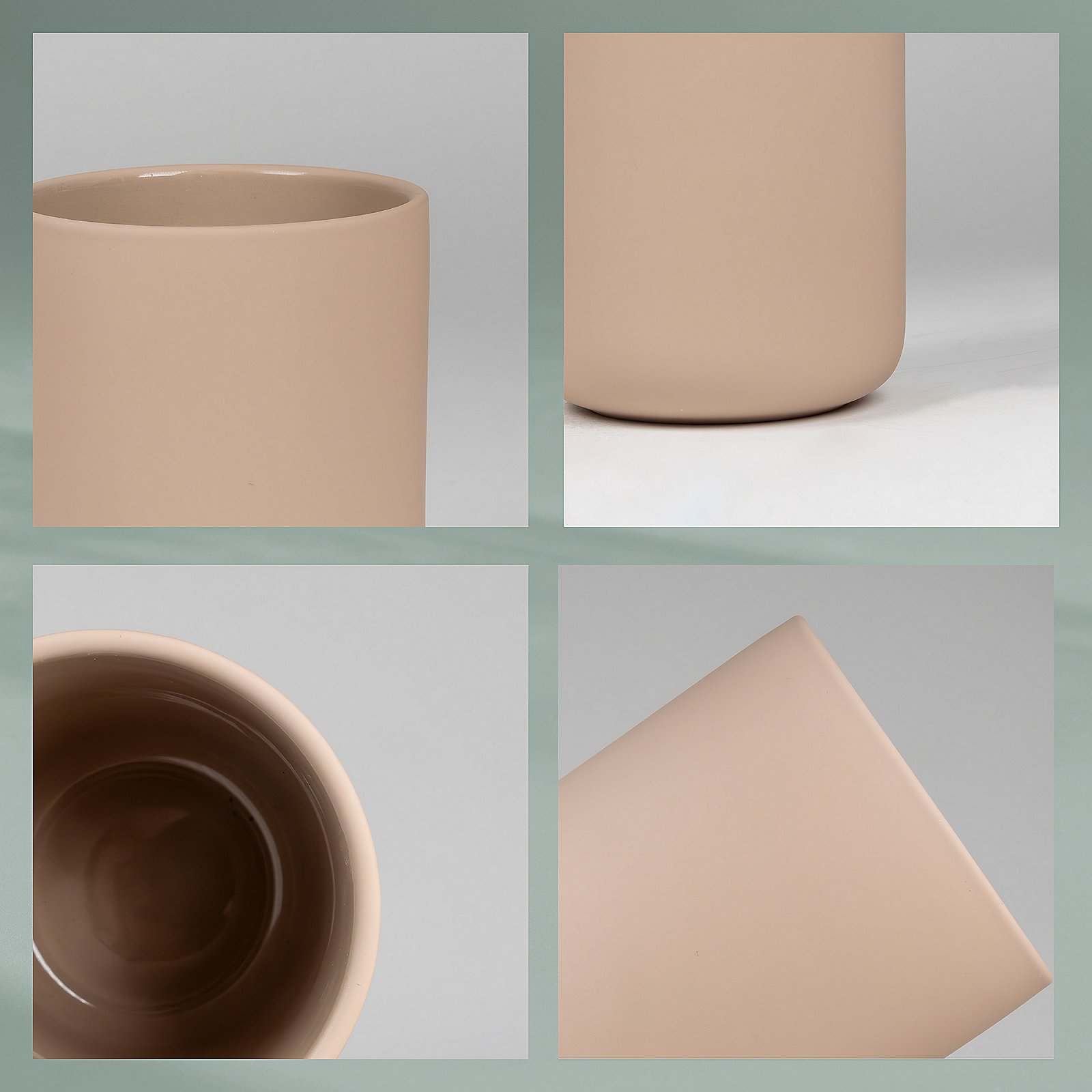 Kela Becher Sana SANA in beige, Porzellan, Töpferei, Tasse, Kaffee, Kaffeetasse