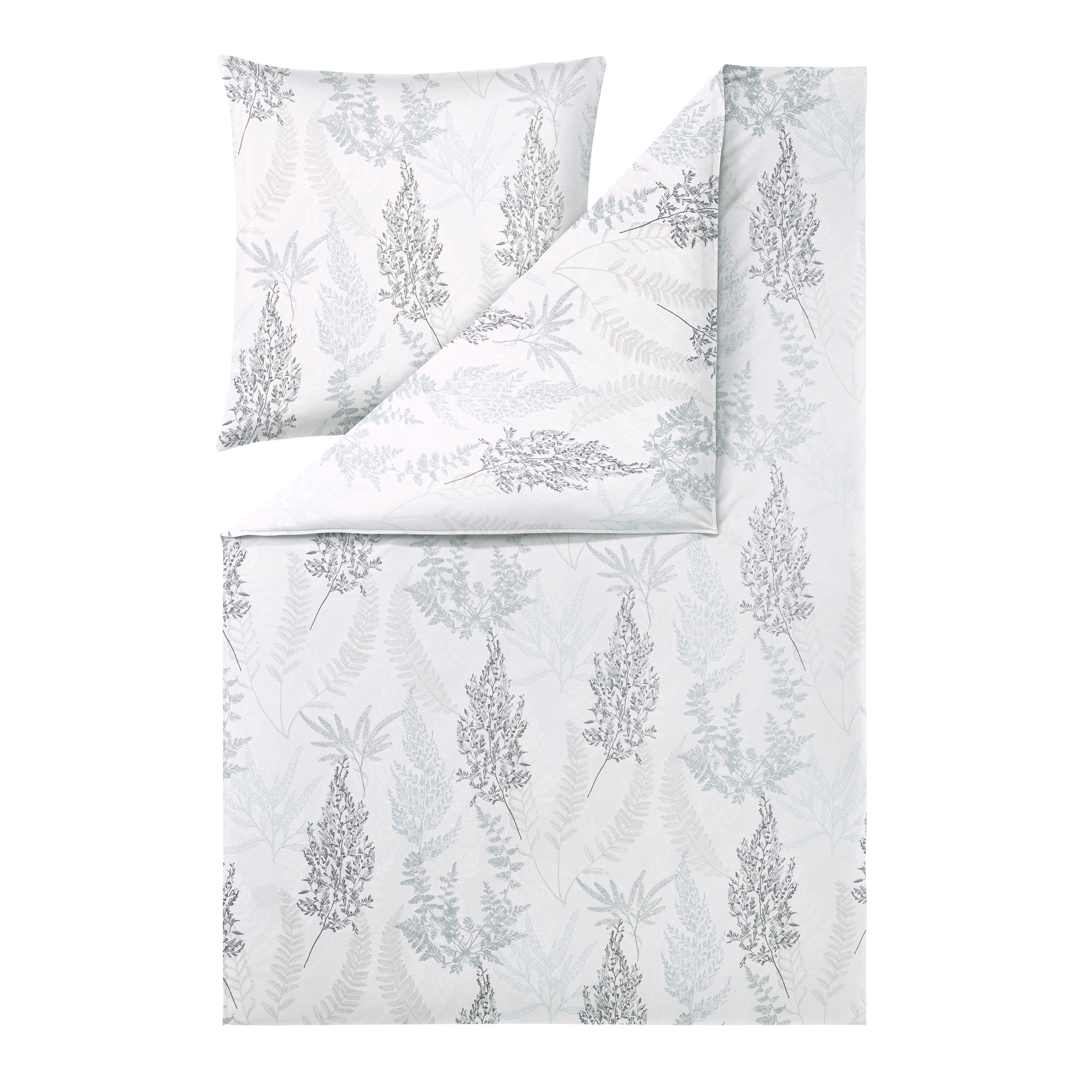 Bettwäsche HEDI ca. 155x220cm in Farbe eisblau, Kissen, Dekoration für Zuhause, Mobiliar