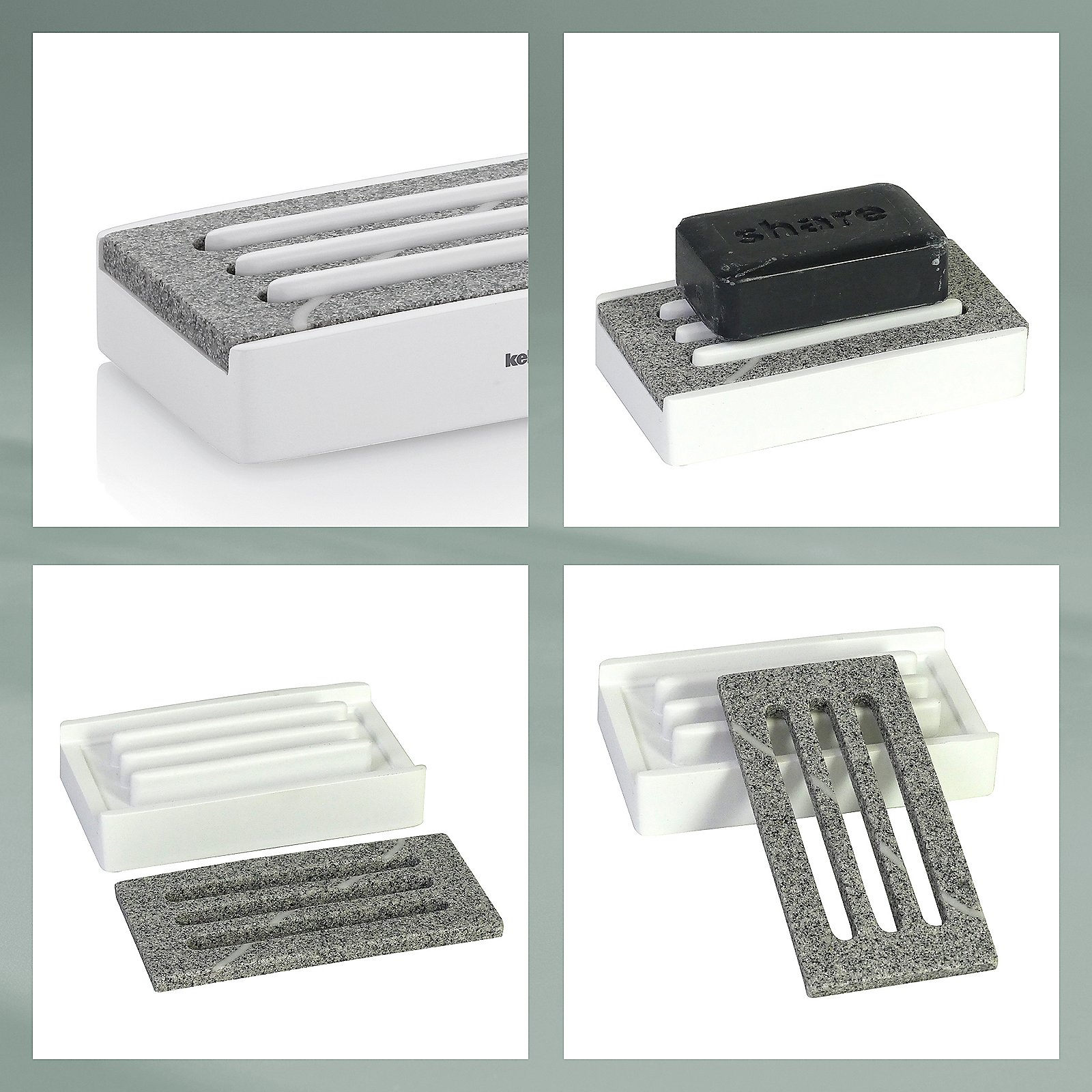 Kela Seifenschale Cube CUBE in Weiß