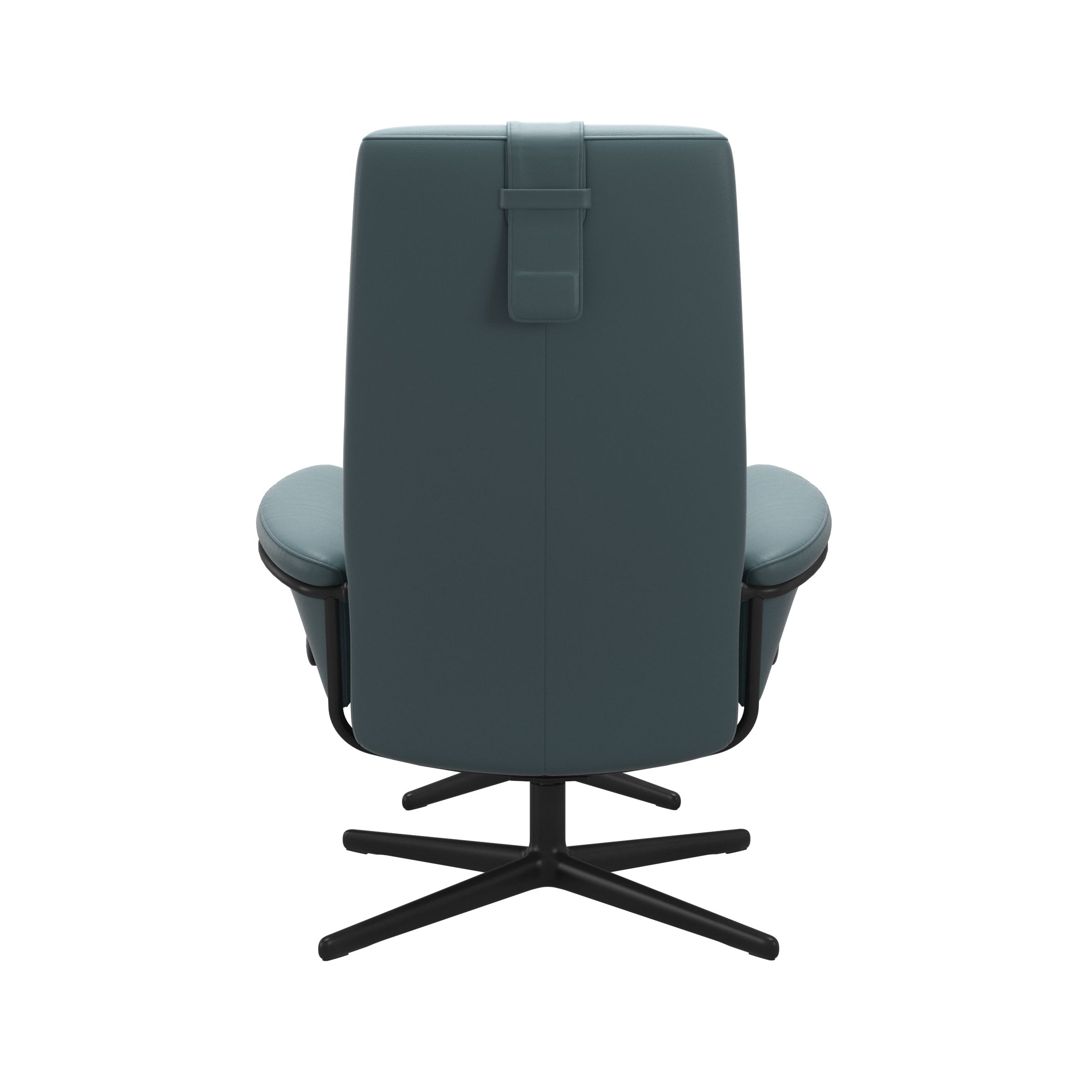 Stressless Sessel mit Hocker BERLIN CROSS HB in Leder Paloma Teal blue Stressless Sessel mit Hocker BERLIN CROSS HB in Leder Paloma Teal blue