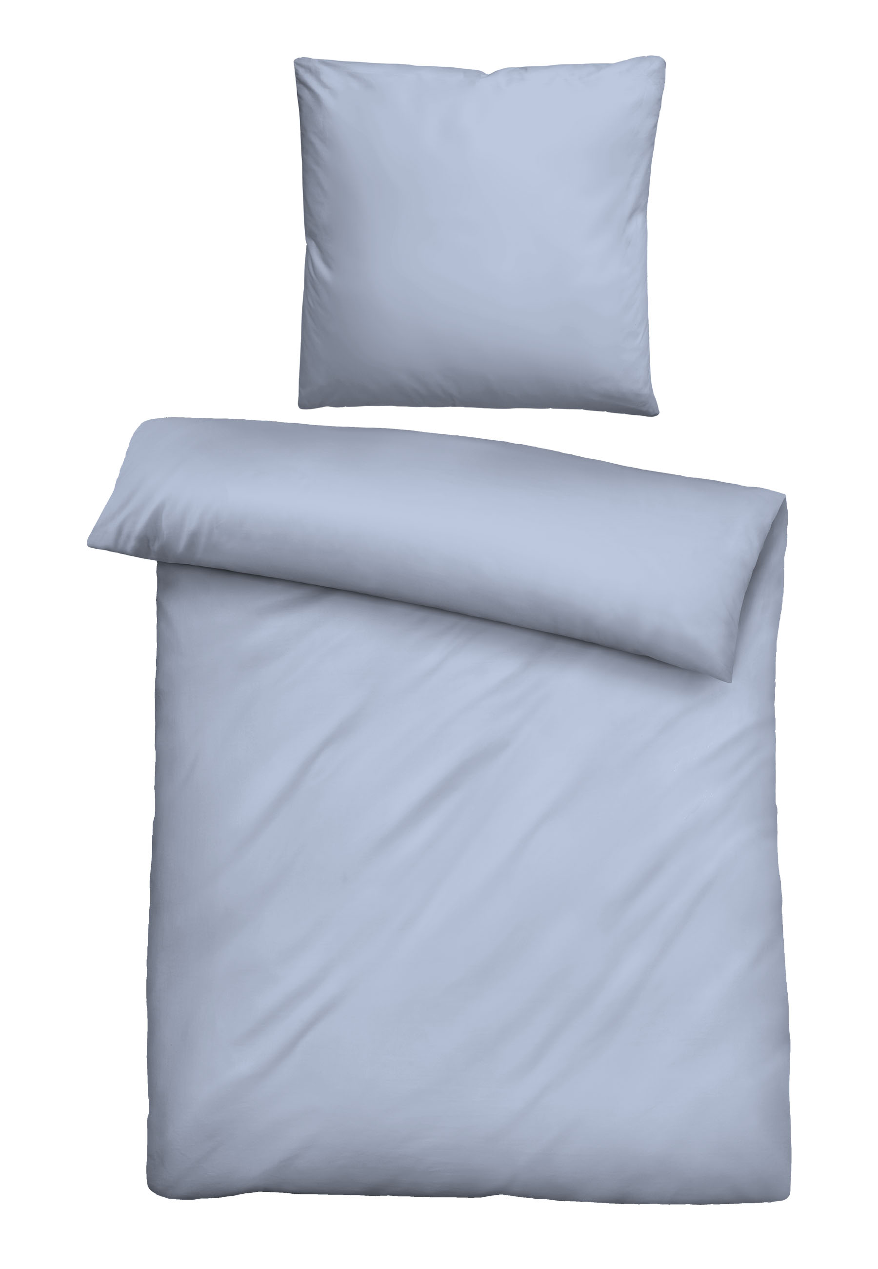 Biberna Tencel-Bettwäsche ca. 155x220cm in Farbe Eisblau