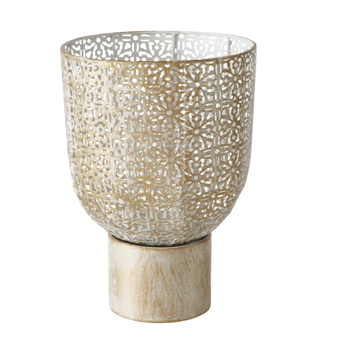 Boltze Windlicht Selim 36cm SELIM in Glas/Metall