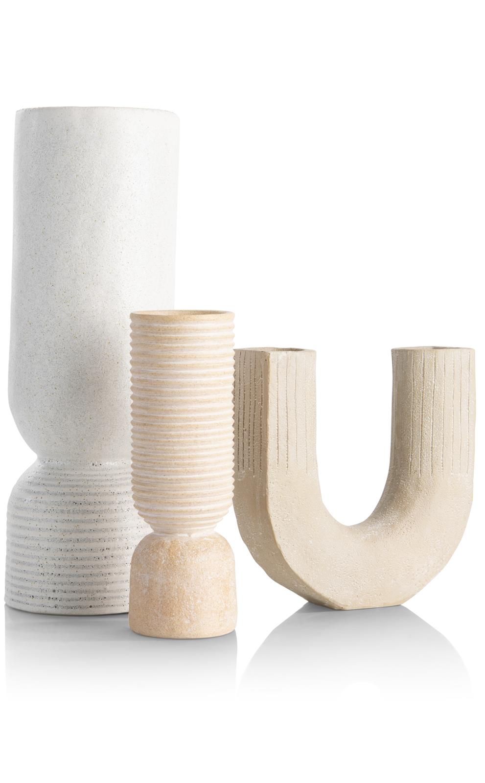 Coco Maison Vase NOVA ca. B7 H19 T7 cm in Polyresin taupe,orange