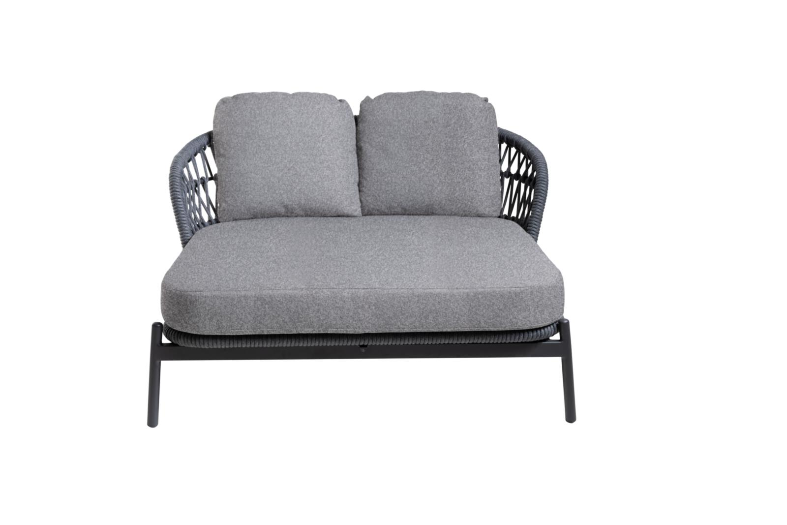 Interliving Doppelliege IL7013 164x149 in Rücken Rope anthrazit