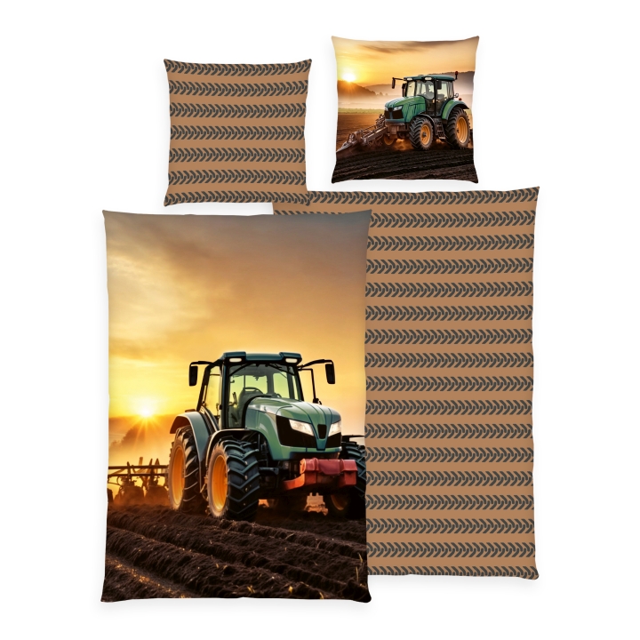 Tom Tailor Bettwäsche ca. 135x200cm in Farbe Motiv Traktor Tom Tailor Bettwäsche ca. 135x200cm in Farbe Motiv Traktor, Boden, Rad, Inneneinrichtung, Landwirtschaft, Traktor