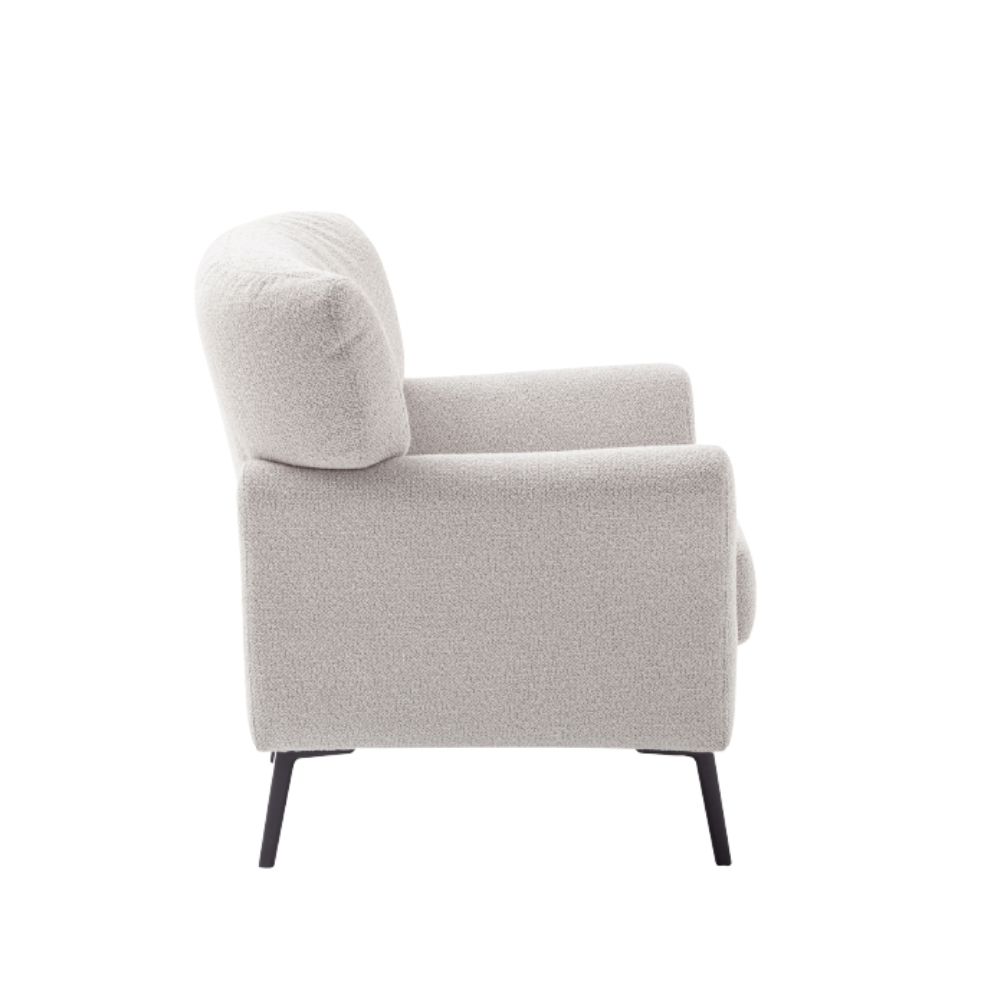 SCHÖNER WOHNEN-Kollektion Sessel AMADEO in Stoff Space silver/cream