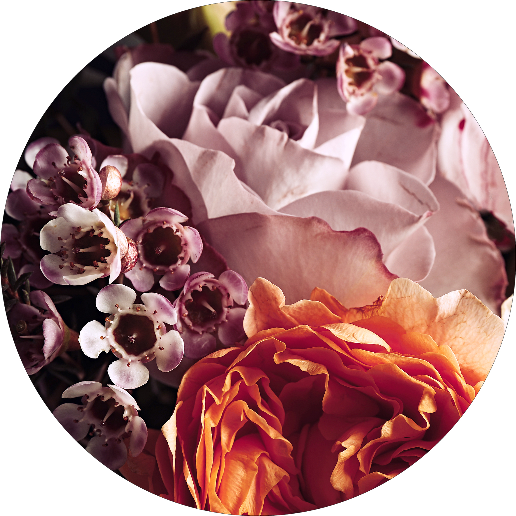 ProArt Glas-Art rund Ø 20cm Baroque Flowers I ProArt Glas-Art rund Ø 20cm Baroque Flowers I