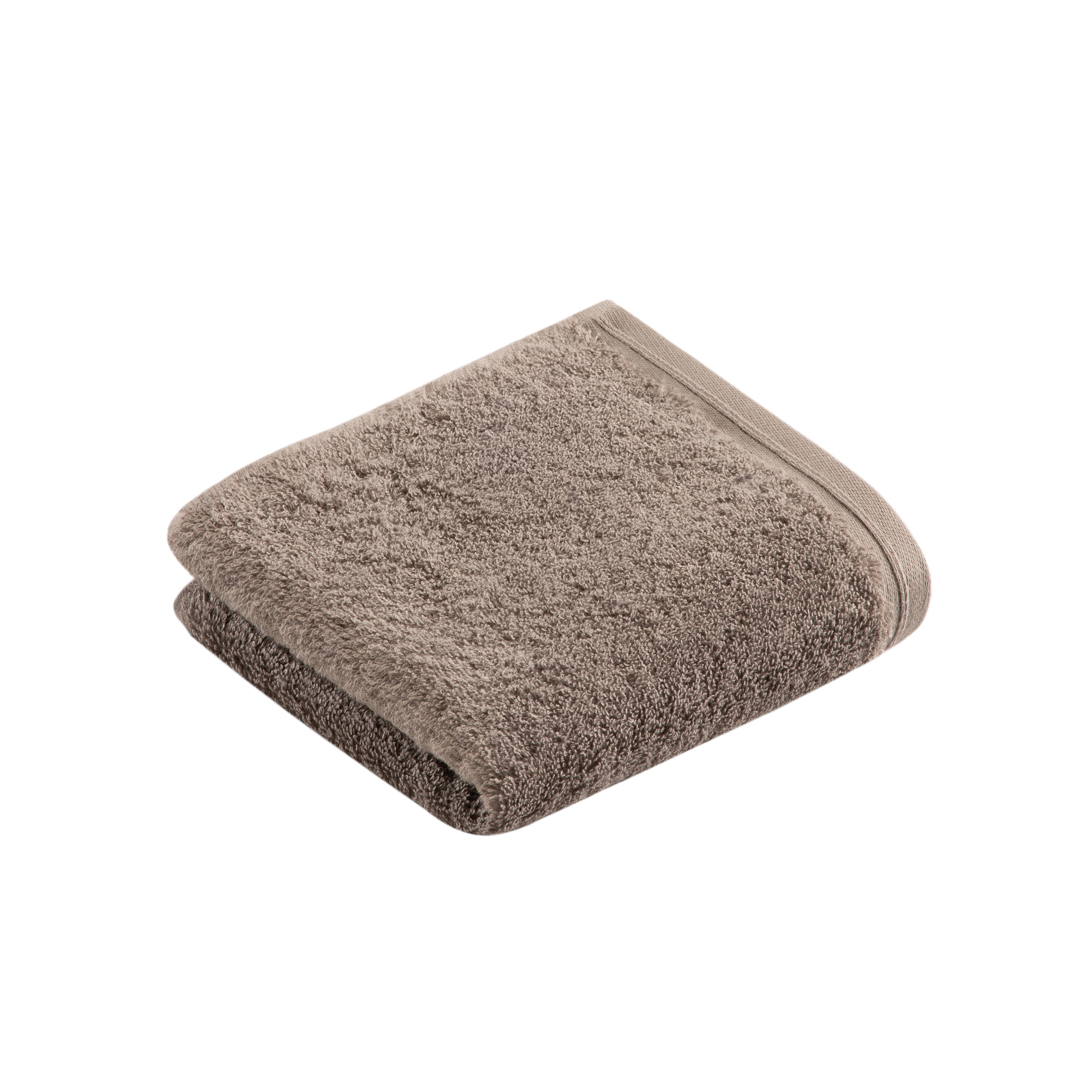 Vossen Gästetuch Vegan Life ca. 40x40cm in Farbe pepplestone