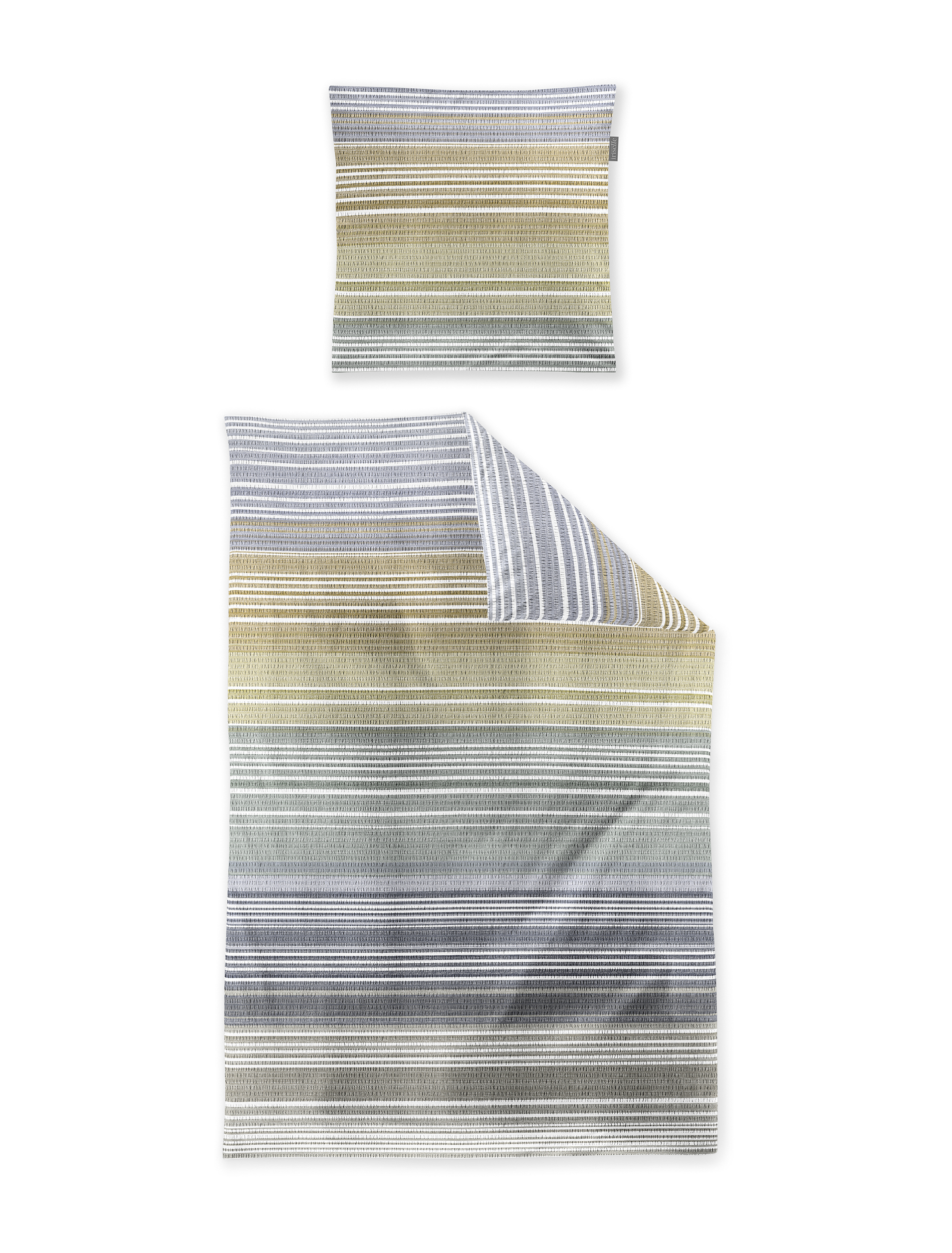 irisette Seersucker Bettwäsche EASY in Farbe ca. 155x220cm, Dekoration für Zuhause, Leinen, Teppich