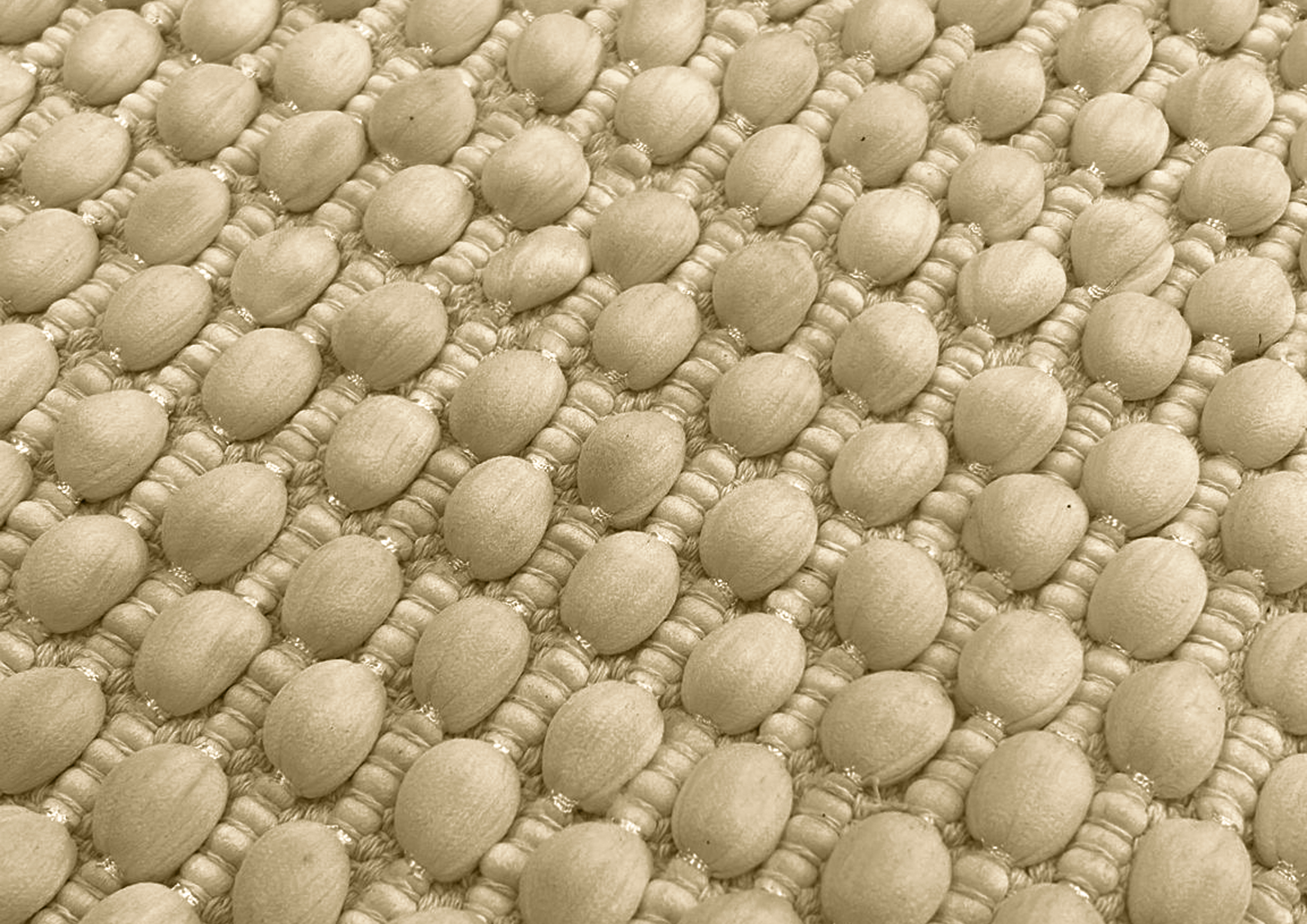 Heckettlane Badematte ca. 60x100cm in Farbe Forest-Sand, Dekoration für Zuhause, Leinen, Textur