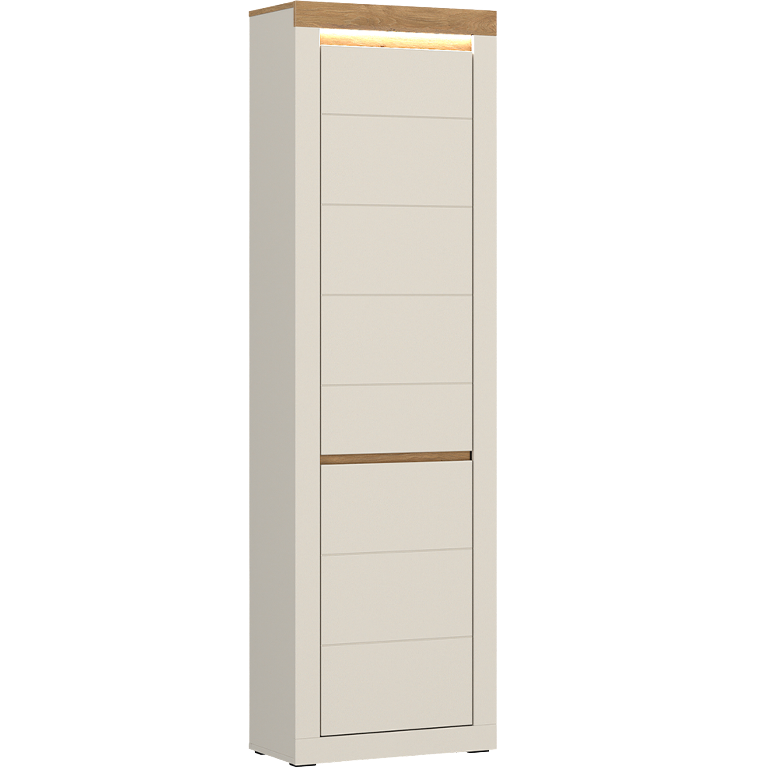 Schrank NAXXAR GARDEROBE ca. B59,2 H204,7 T34,6 cm in Cashmere/Stone Eiche Schrank NAXXAR GARDEROBE ca. B59,2 H204,7 T34,6 cm in Cashmere/Stone Eiche, Moebel, Schublade, Kabinett