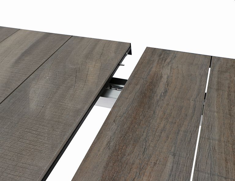 Ausziehtisch SINCRO ca. 100x200(260)cm in washed grey/matt anthrazit Ausziehtisch SINCRO ca. 100x200(260)cm in washed grey/matt anthrazit, Holz, Mobiliar, Tabelle, Innenarchitektur, Tischplatte