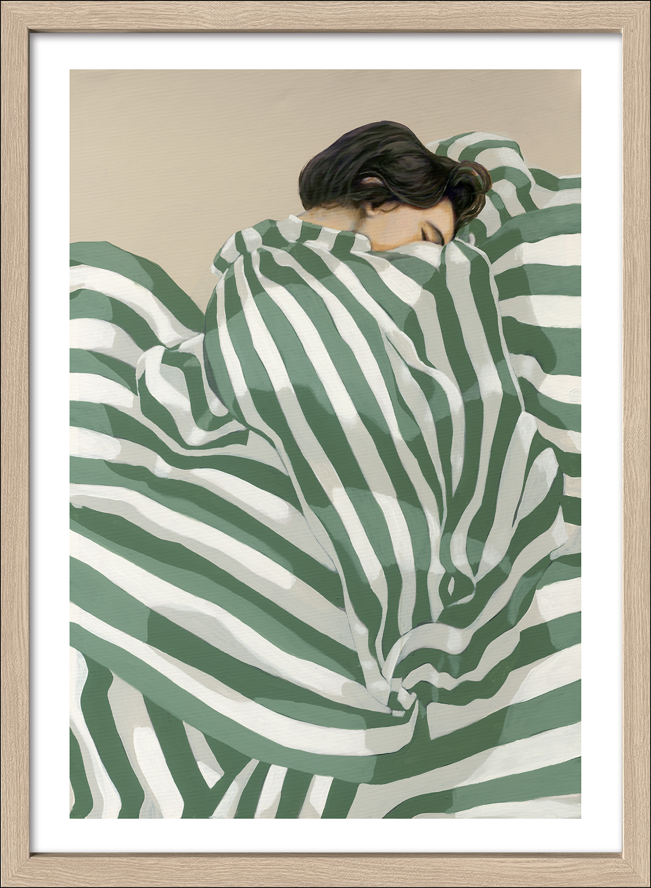 PRO ART Framed-Art Scandic Living 75x55cm Striped Woman III