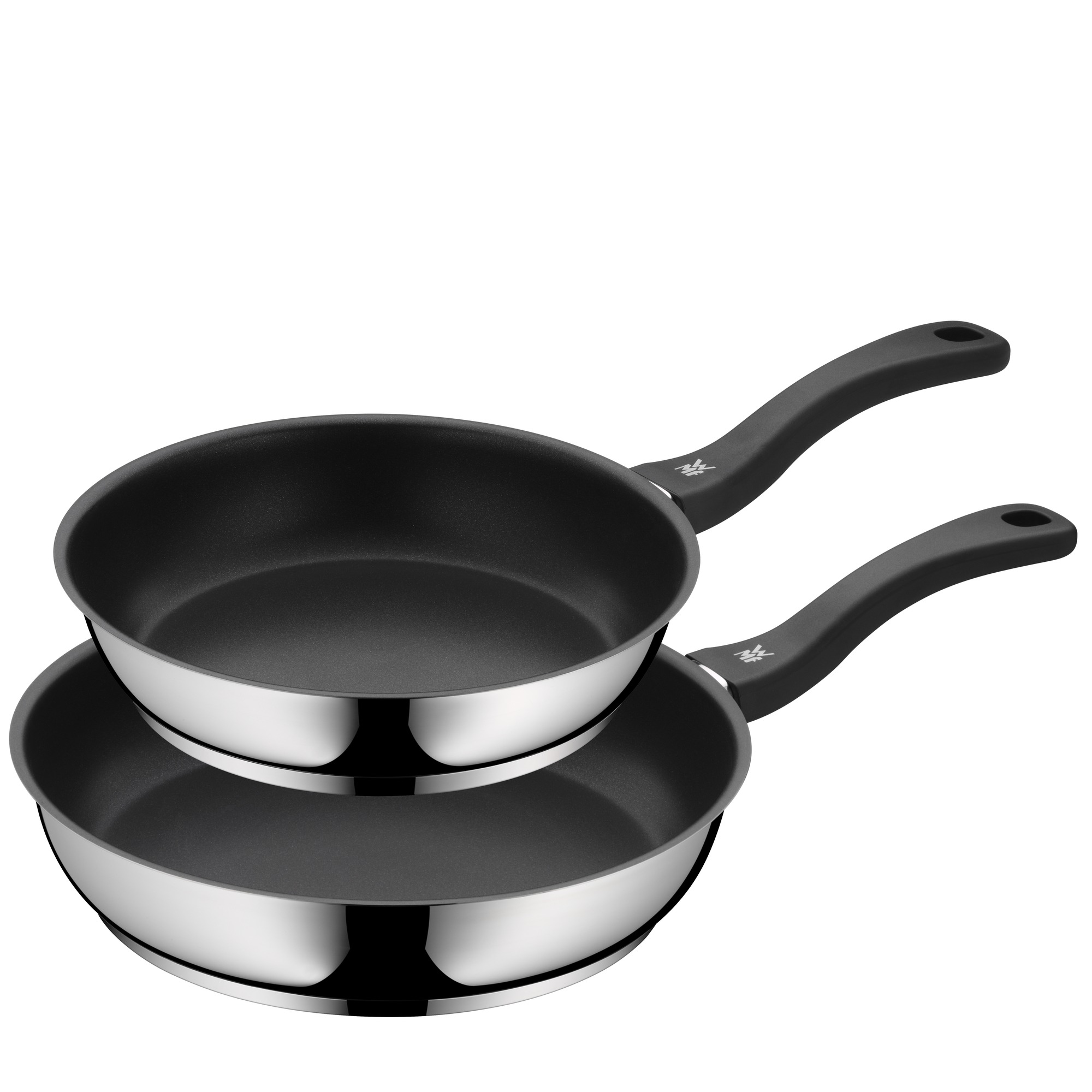 WMF Devil Pfannen-Set, 2-teilig, 24 cm in Edelstahl/schwarz WMF Devil Pfannen-Set, 2-teilig, 24 cm in Edelstahl/schwarz
