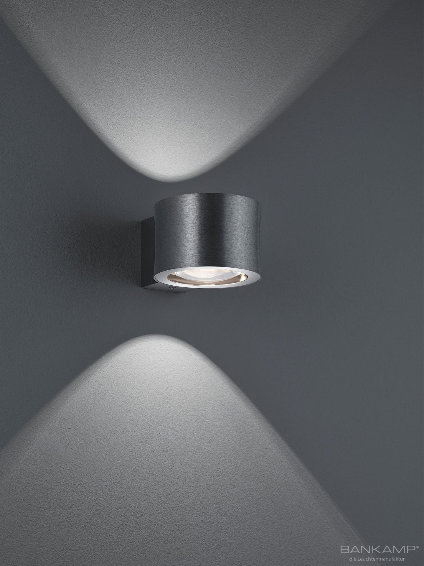 LED-Wandleuchte IMPULSE in anthrazit matt eloxiert