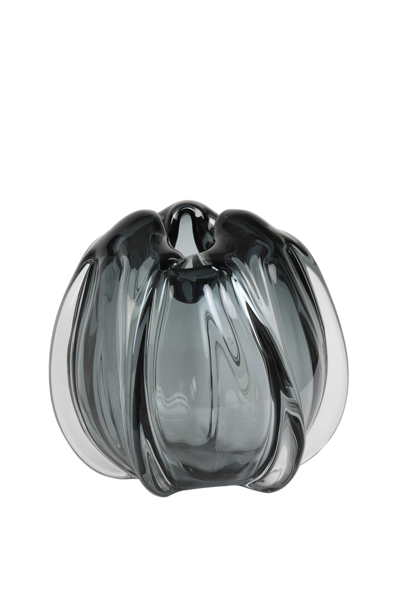 Light & Living Vase 24,5x22cm in Glas grau