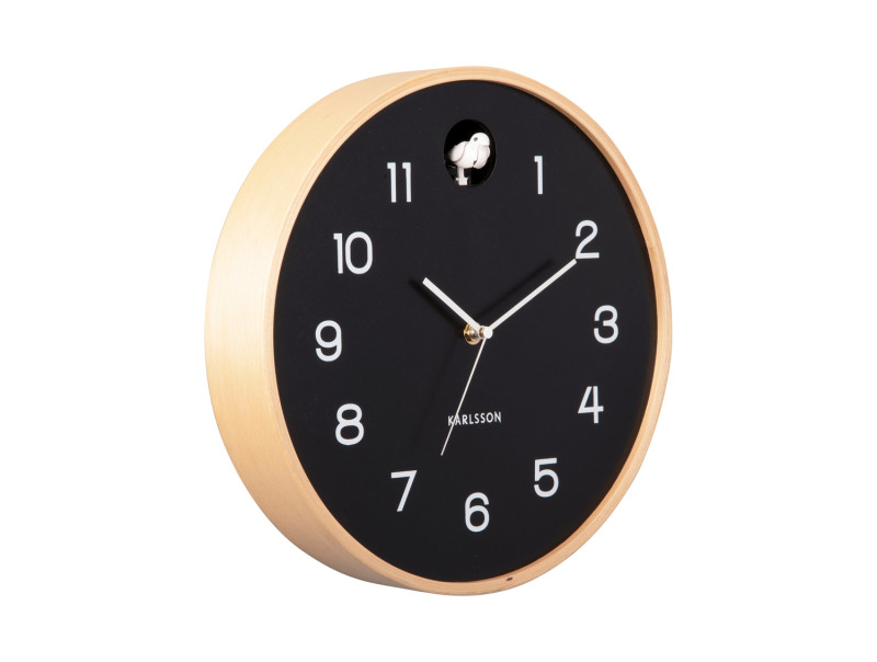 Wanduhr NATURAL CUCKOO in Fb. schwarz, D.31,5 cm Wanduhr NATURAL CUCKOO in Fb. schwarz, D.31,5 cm, wanduhr, wanduhren, holzrahmen, schwarzes zifferblatt, quarzwechsel ?