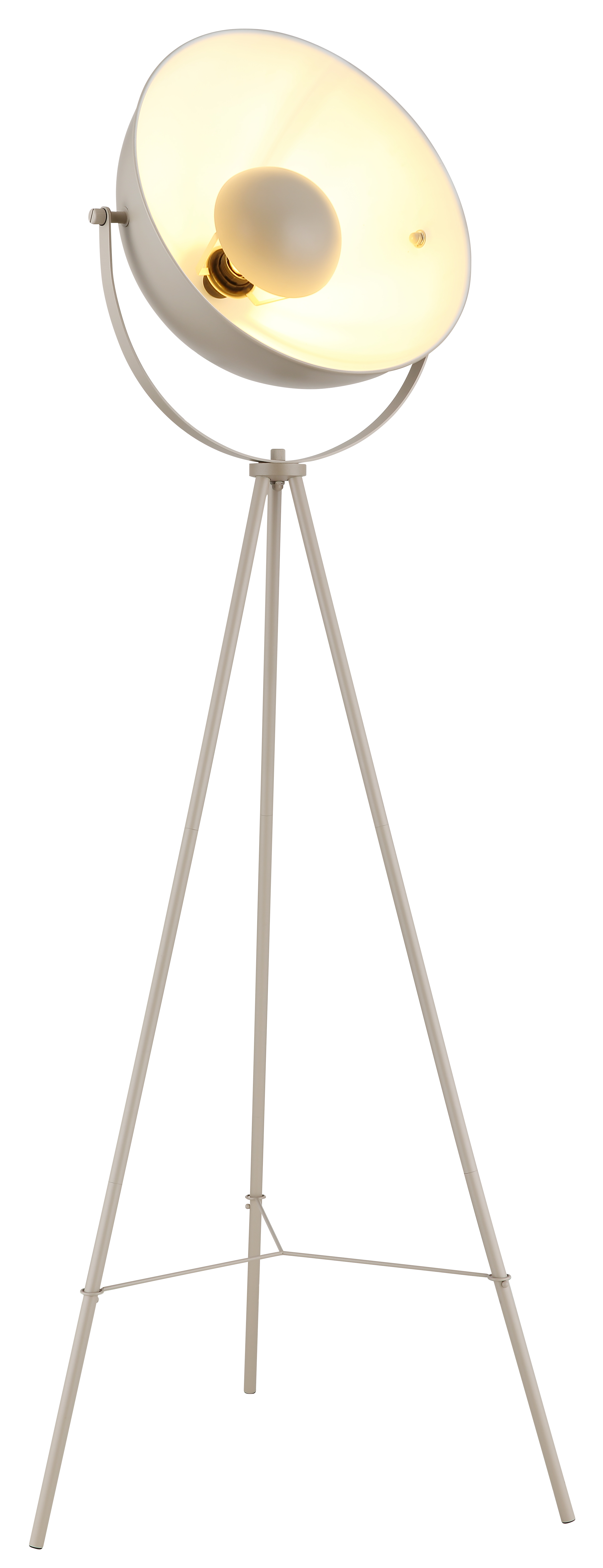 Stehleuchte in Fb. Sandfarben Stehleuchte in Fb. Sandfarben, Stehleuchte, Tripod, Licht, Loungeleuchte, Beleuchtung