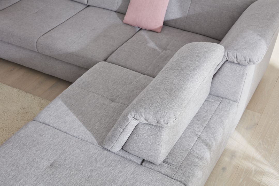 Modulmaster Wohnlandschaft in Stoff Calido silver
