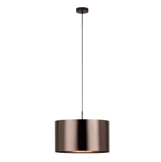 Eglo Leuchten Hängeleuchte SAGANTO in E27 braun/kupfer, Lampe