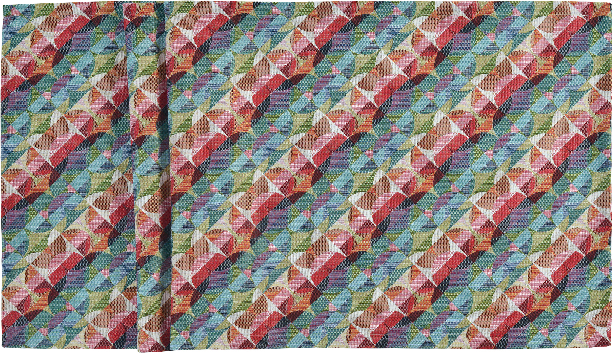 Sander Tischset DISC ca. 35x50cm in Farbe original, textile, Stoff, Muster, mehrfarbig, Patchwork