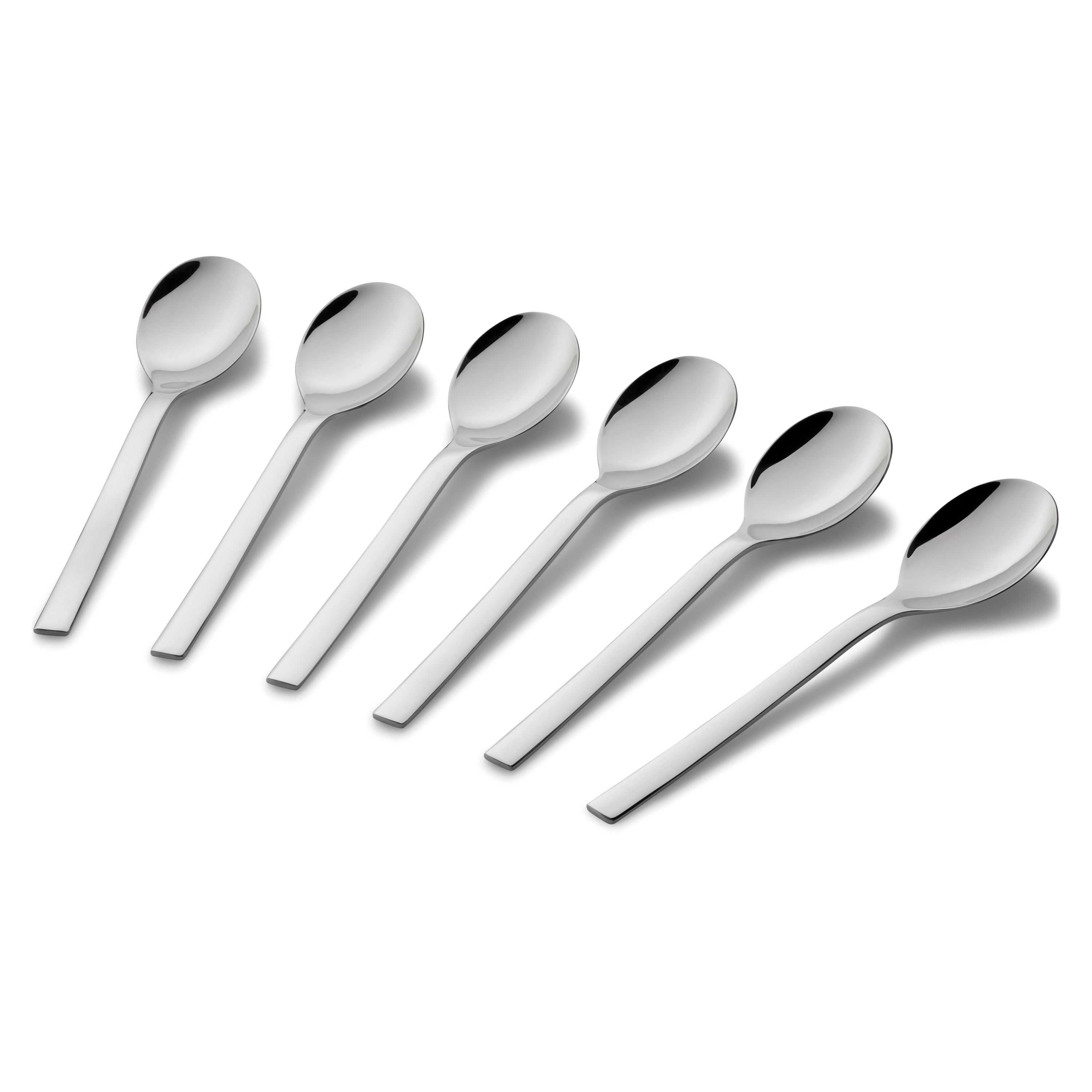 WMF Nuova Kaffeebecherlöffel-Set in poliertem Edelstahl WMF Nuova Kaffeebecherlöffel-Set in poliertem Edelstahl