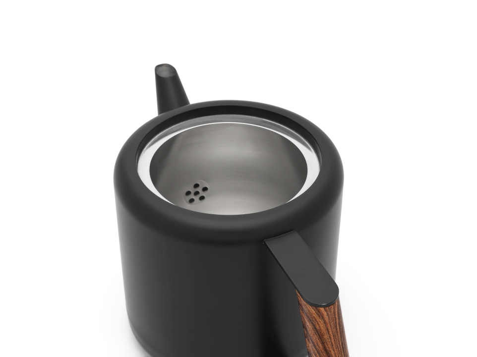 Bredemeijer Teekanne Duet® Design Boston 1,1 Liter in Farbe schwarz , Töpferei, Kochgeschirr, Topf