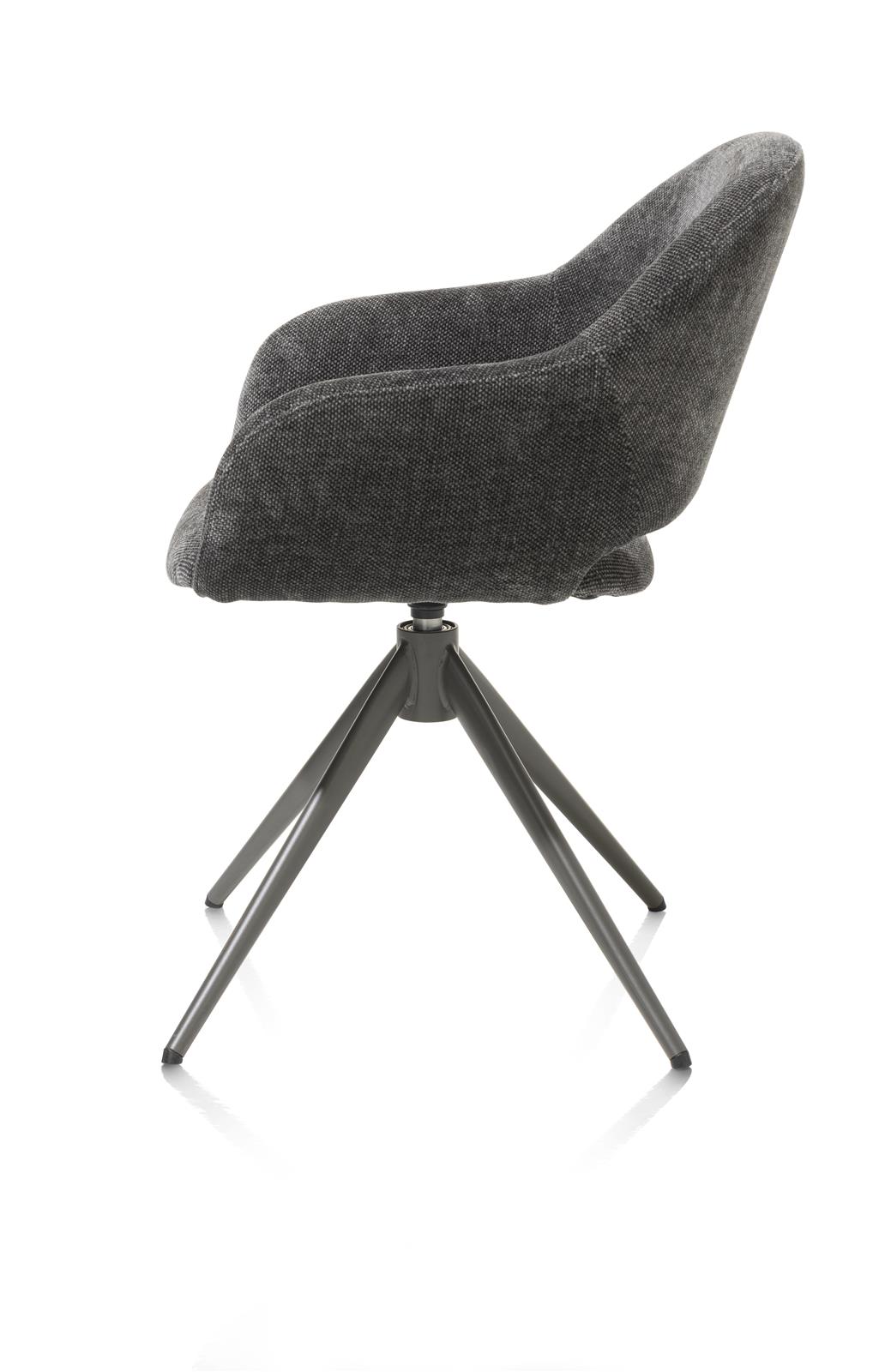 XOOON Armstuhl Finn 48654-ANT Stoff anthrazit