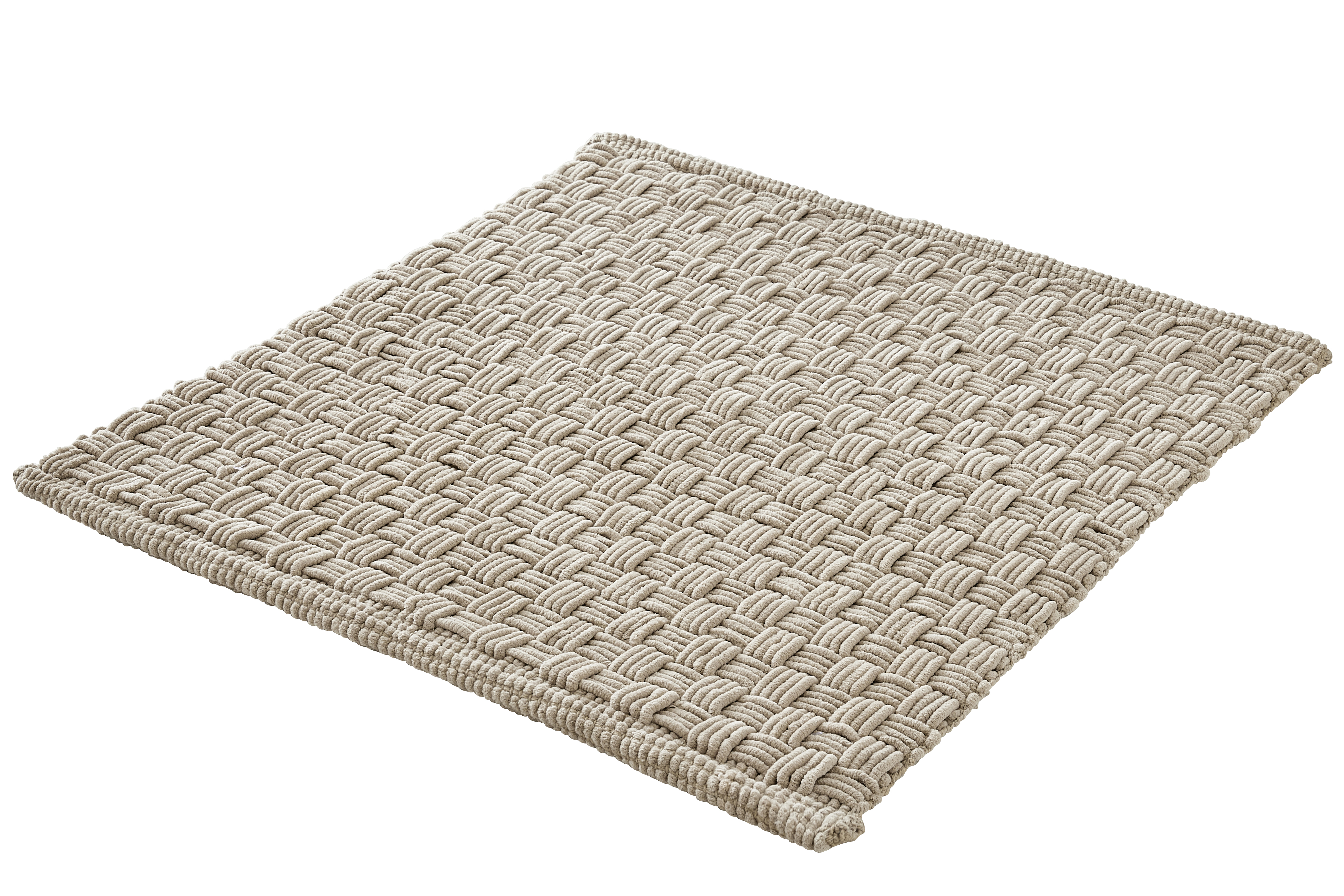 Kleine Wolke Badteppich MATINO ca. 60x60cm in Farbe Macadamia