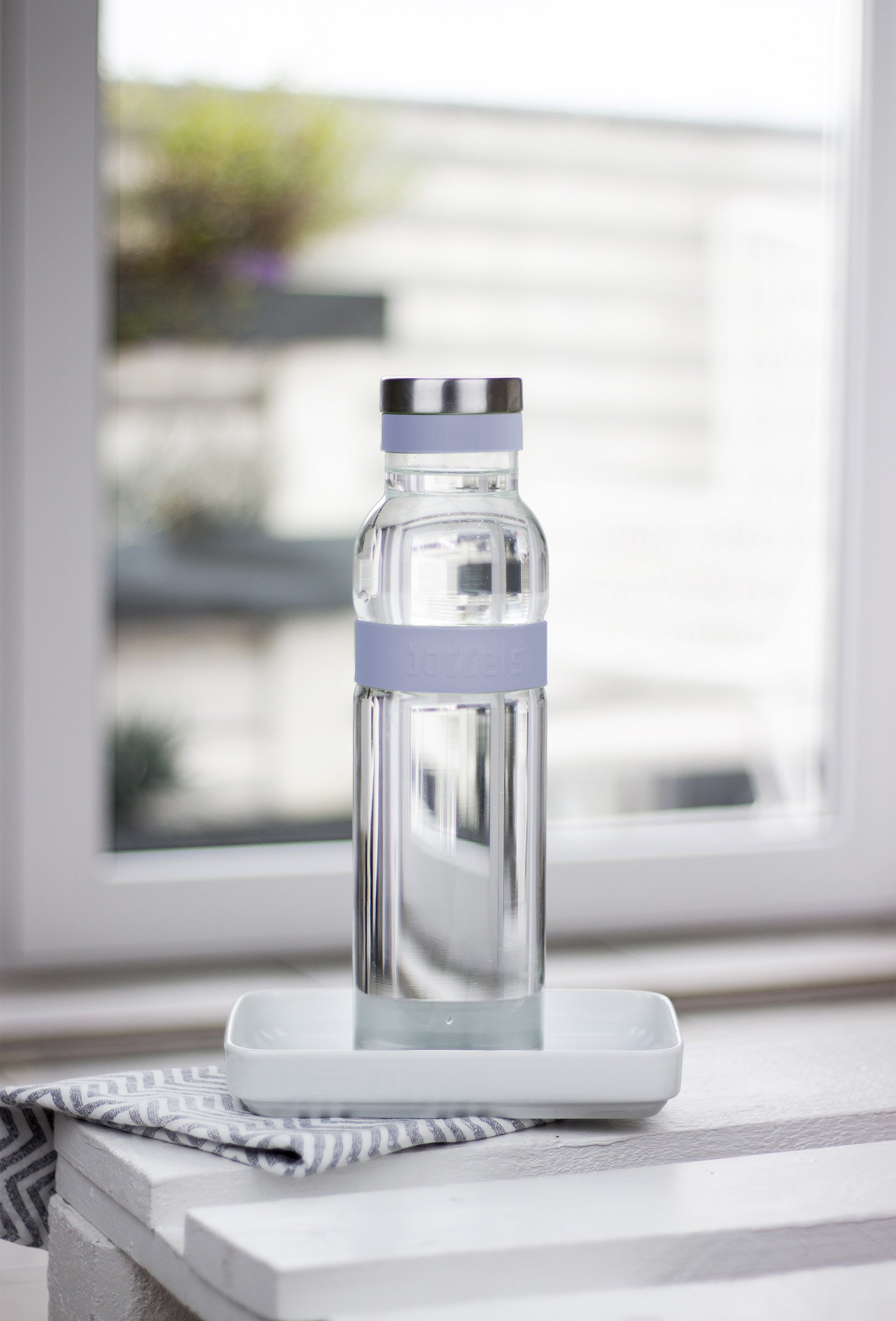 boddels Glaskaraffe Sund 1100ml in Lavendelblau