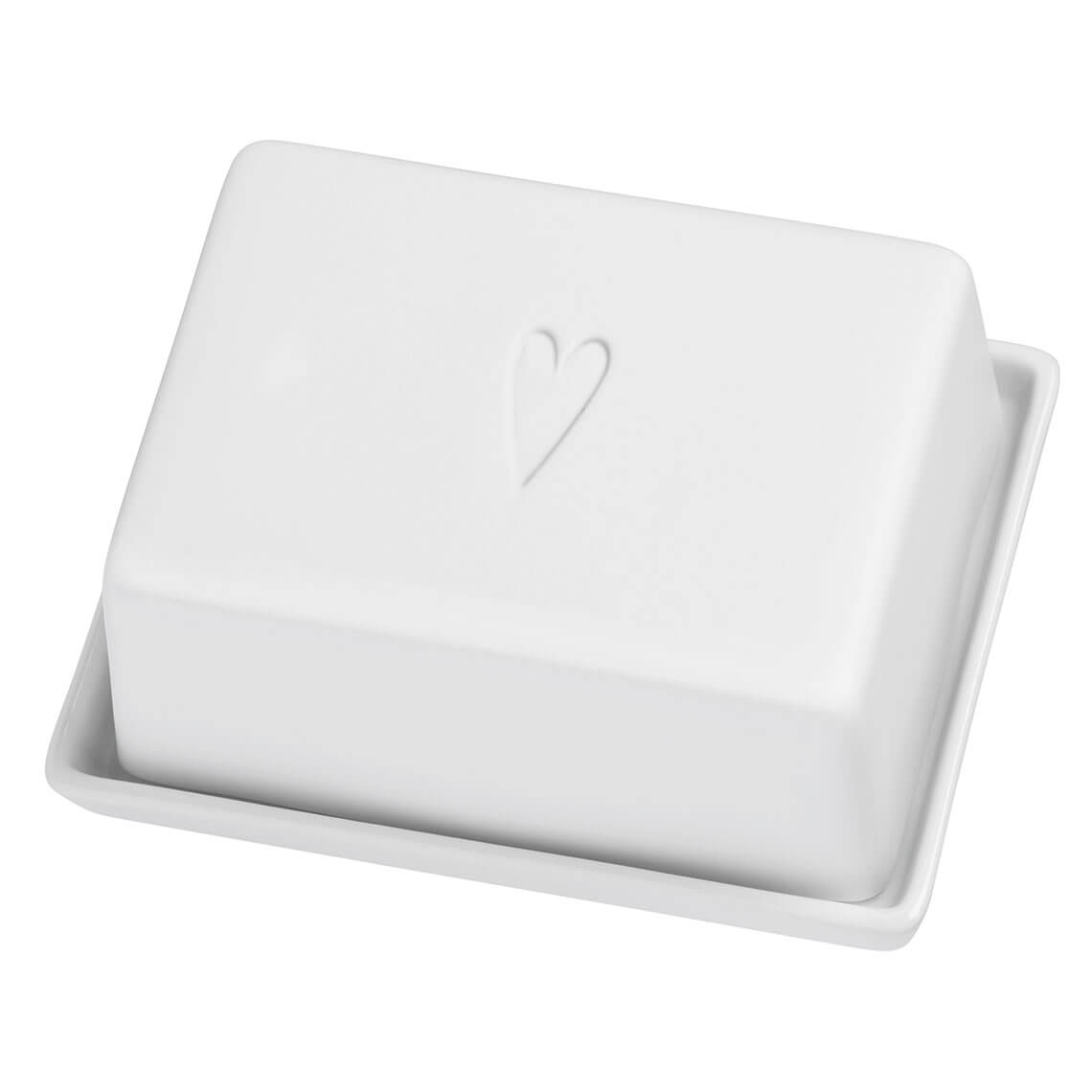 Butterdose Guten Appetit Herz Butterdose Guten Appetit Herz, white, seife, box, behälter, herz