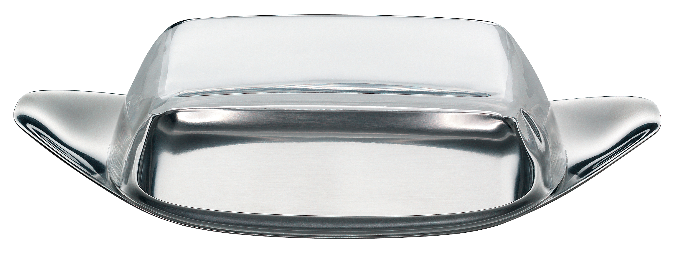 WMF Wagenfeld Butterdose, 22x11 cm in Edelstahl matt WMF Wagenfeld Butterdose, 22x11 cm in Edelstahl matt