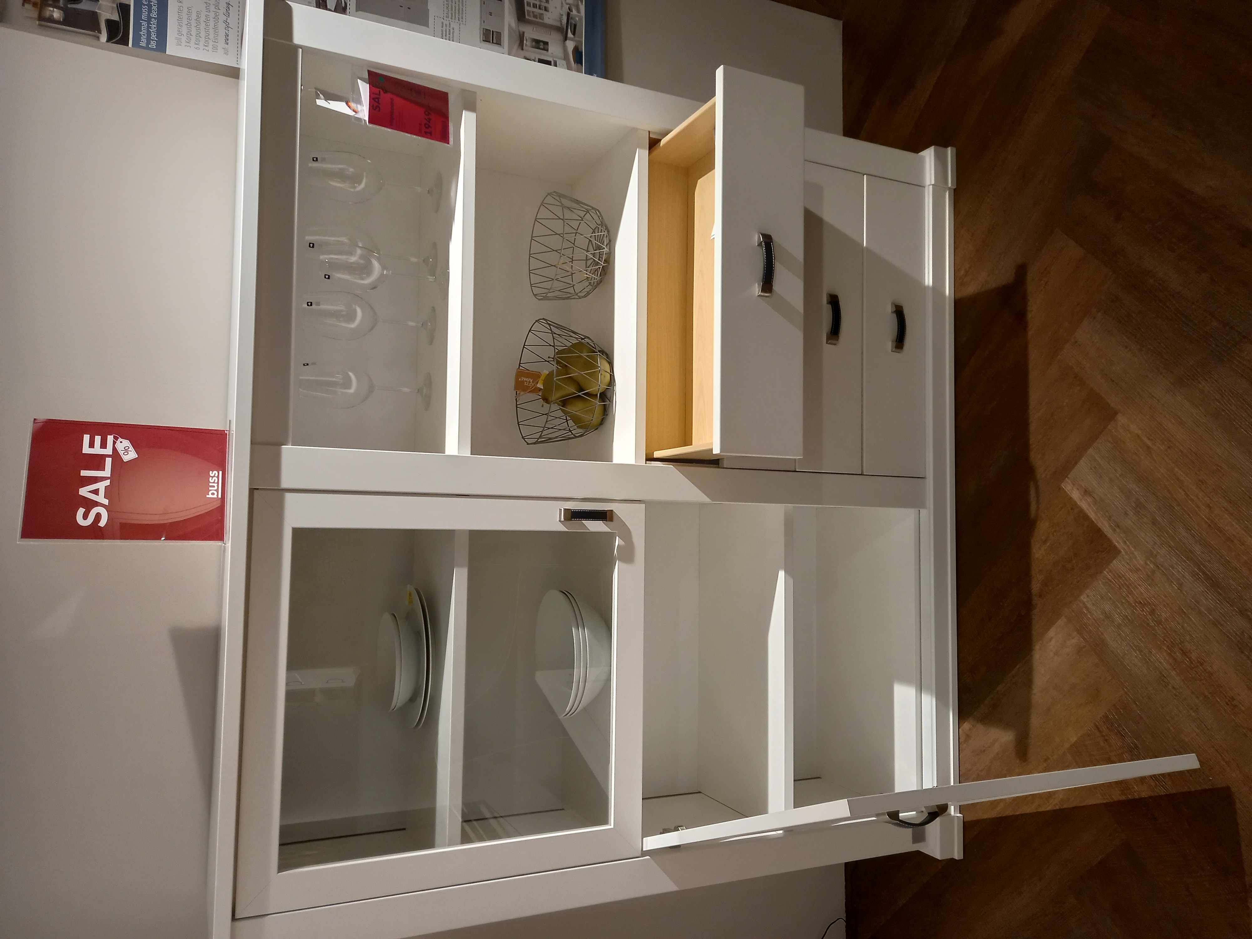 Wehrsdorfer Highboard ca. B160 H151 T41cm in weiß PG.1, Moebel, Kabinett, Anrichte