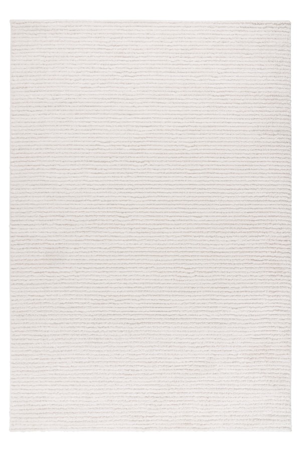 Webteppich LOTUS ca. 120x170cm in Farbe ivory, Teppich, Beige, Struktur, Flachgewebe, Rückenmaterial
