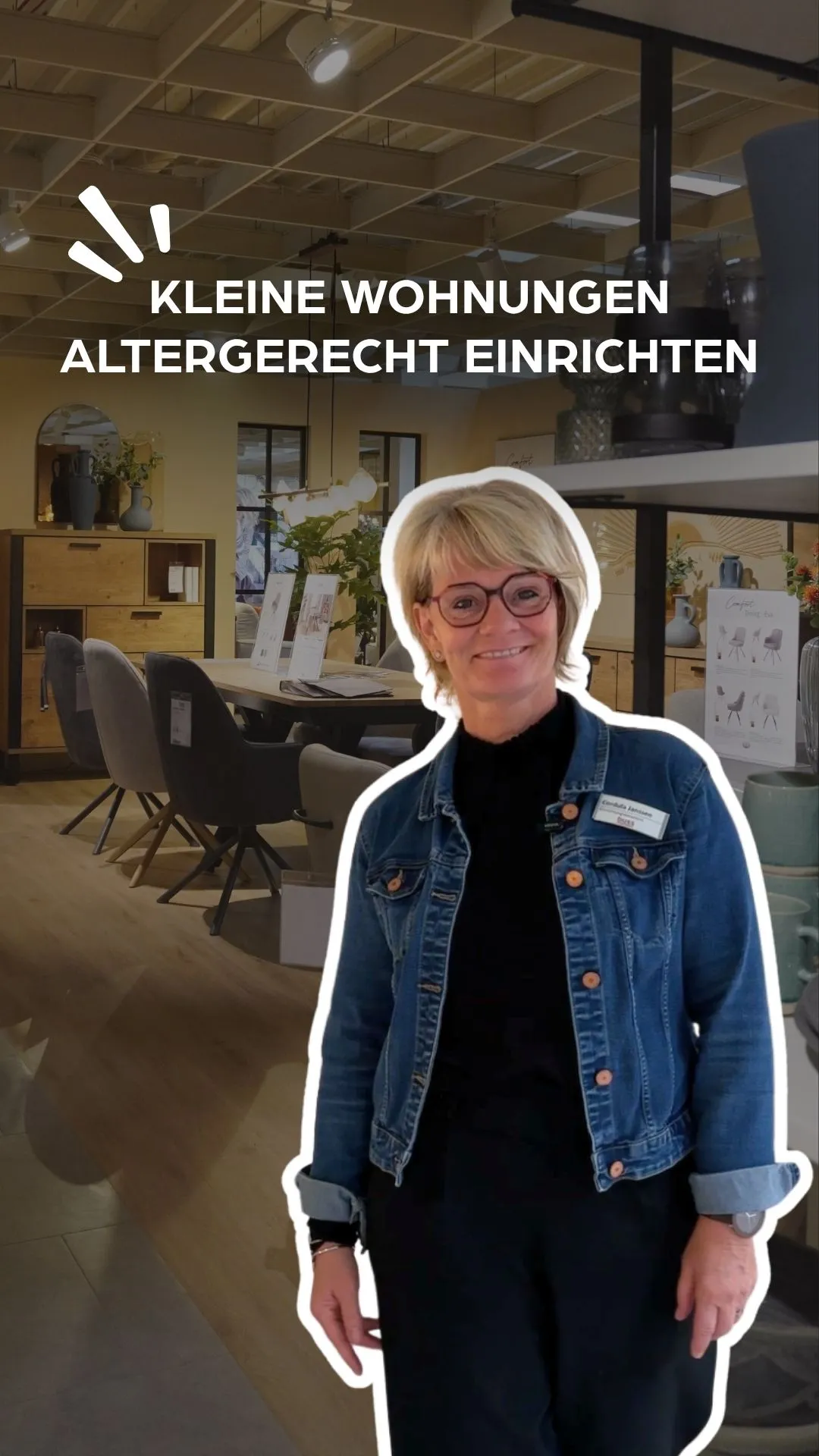 Wenn sich die Wohnsituation verändert und man sich beispielsweise verkleinern möchte, lohnt es sich, bei der Einrichtung schon an morgen zu denken. 😊  Unsere Einrichtungsberaterin Cordula zeigt euch, worauf es beim altersgerechten Einrichten ankommt und wie sich Komfort, Funktionalität und ein schönes Zuhause miteinander verbinden lassen. 🛋️✨  Denn auch auf weniger Quadratmetern kann man sich rundum wohlfühlen. ❤️  #begeistern #wohnen #buss #oldenburg #wiesmoor #herbartgang #altersgerechtwohnen #einrichtungstipps #wohnideen #kleinerwohnen #wohnen #einrichten #wohnberatung
