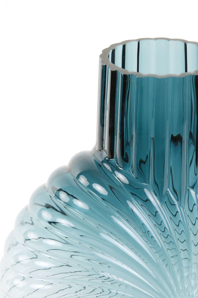 Light & Living Vase 27x13x40cm in Glas petrol
