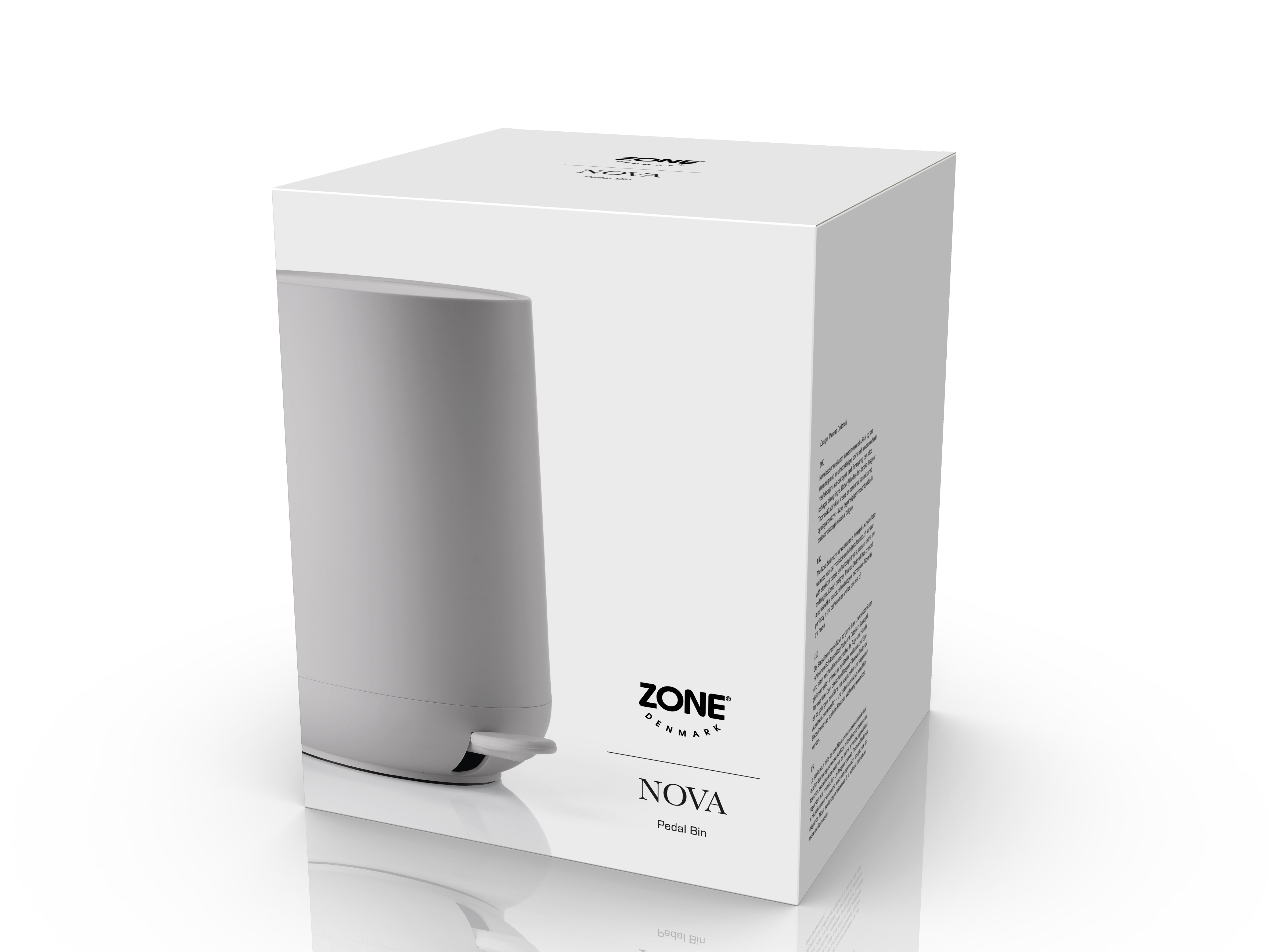 Zone Denmark Pedaleimer 5 Liter in Farbe soft grey Zone Denmark Pedaleimer 5 Liter in Farbe soft grey