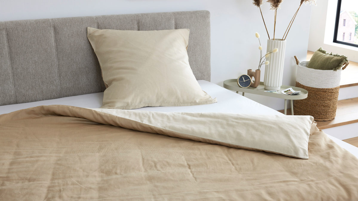Interliving Bettwäsche IL-9128 ca. 135x200cm in Farbe Sand
