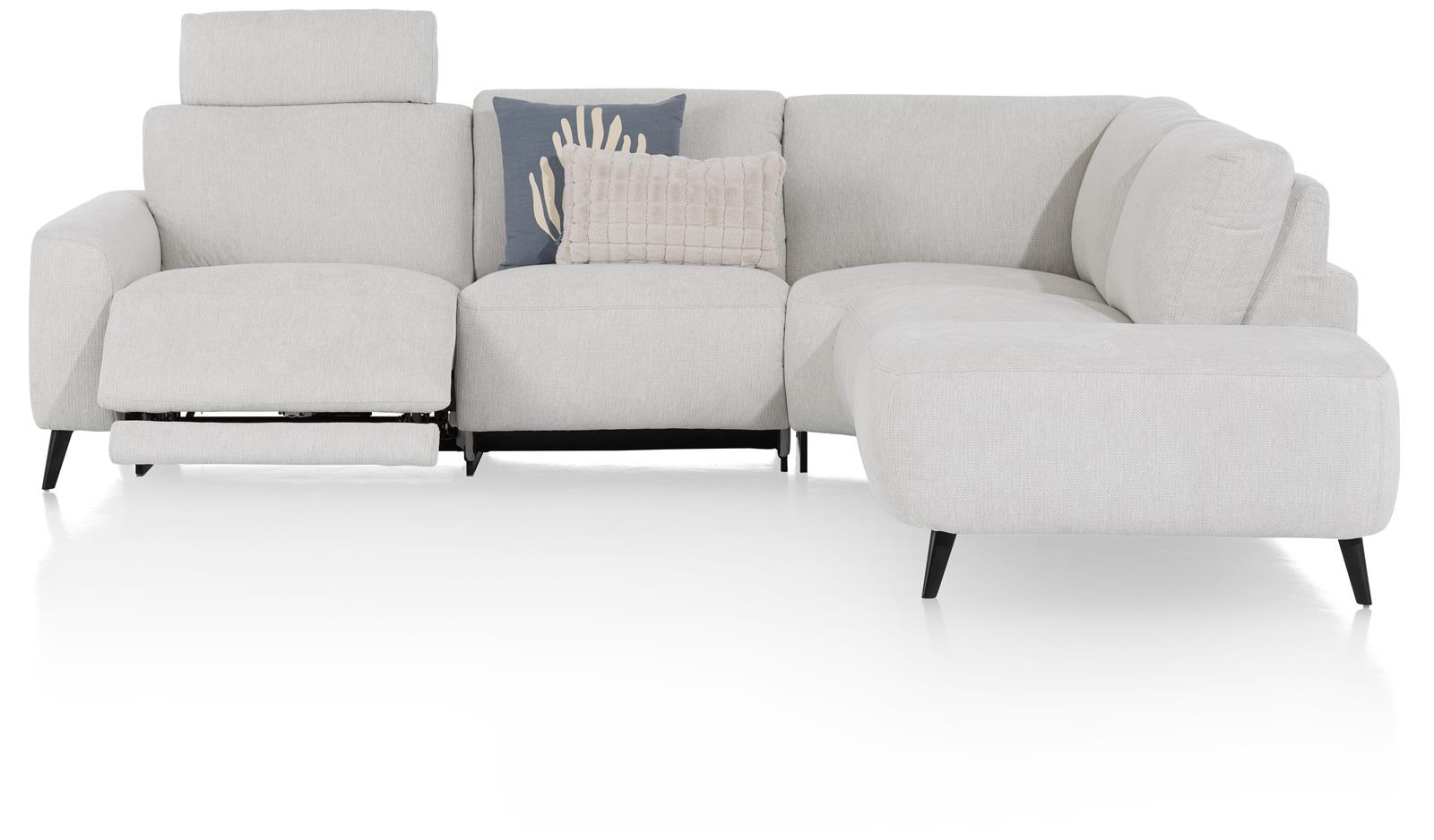 XOOON Wohnlandschaft CARINI 277 x 228 cm in Stoff Vada Elfenbein PG1