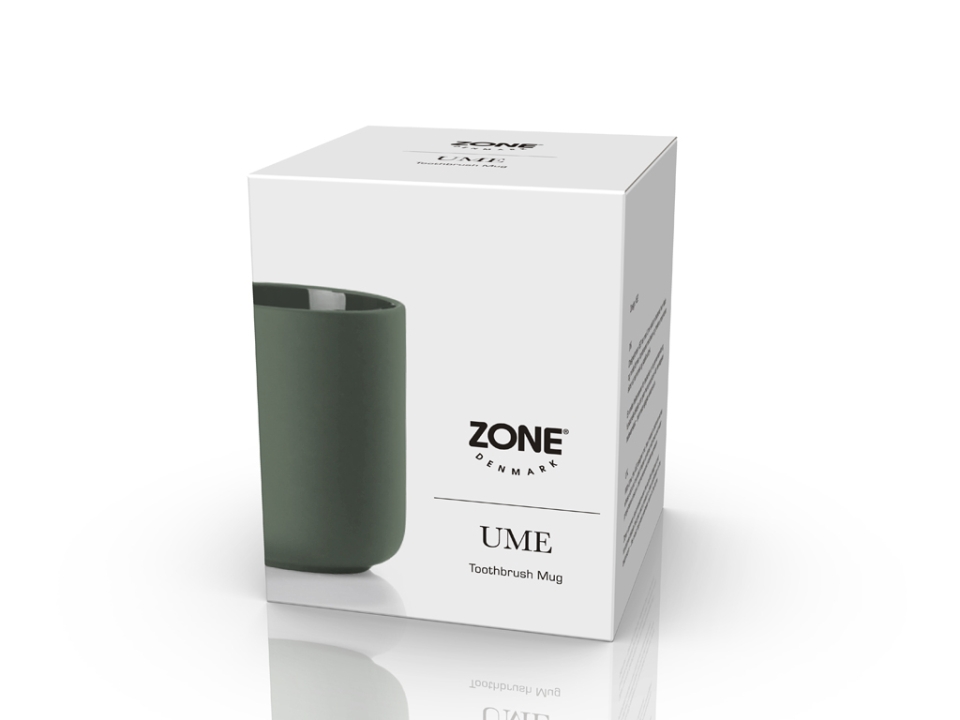 Zone Denmark Zahnbürstenbecher 8,3 cm in Farbe olive green