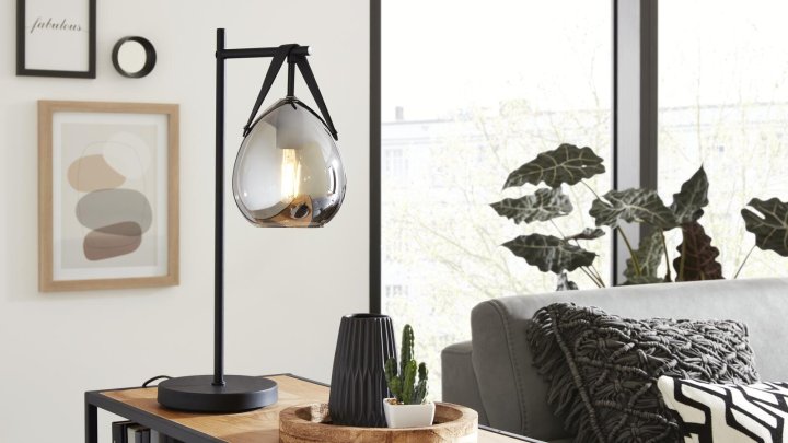 Interliving Tischleuchte IL-9332 in schwarz matt