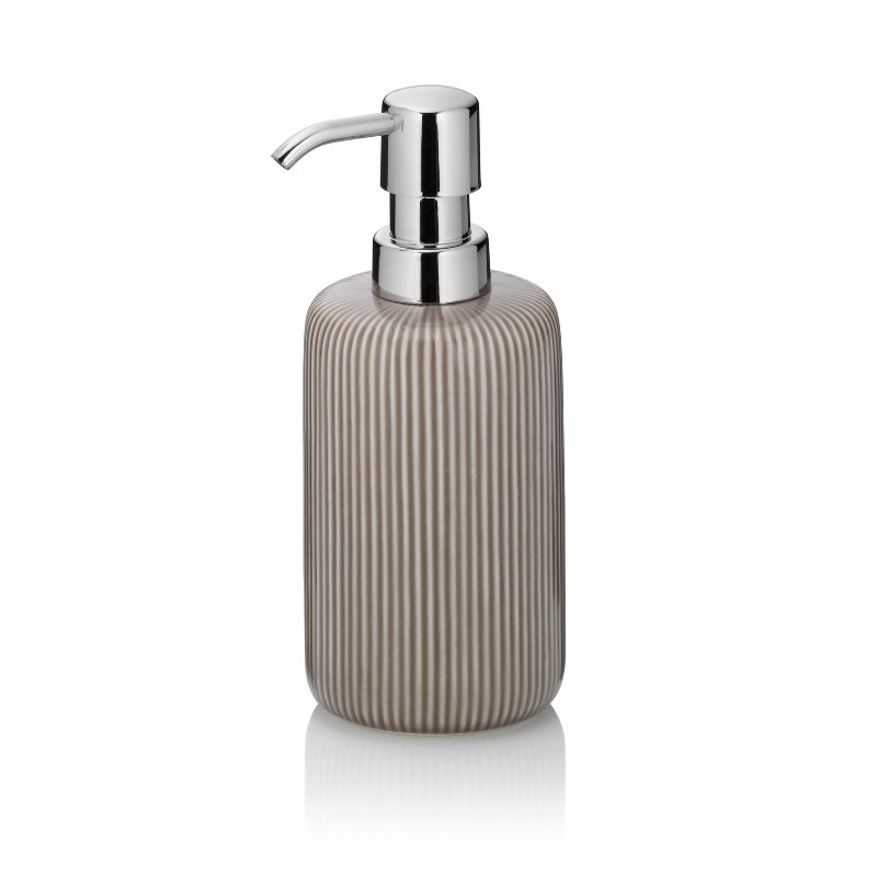 Keck & Lang Seifenspender in Keramik steingrau, 350ml