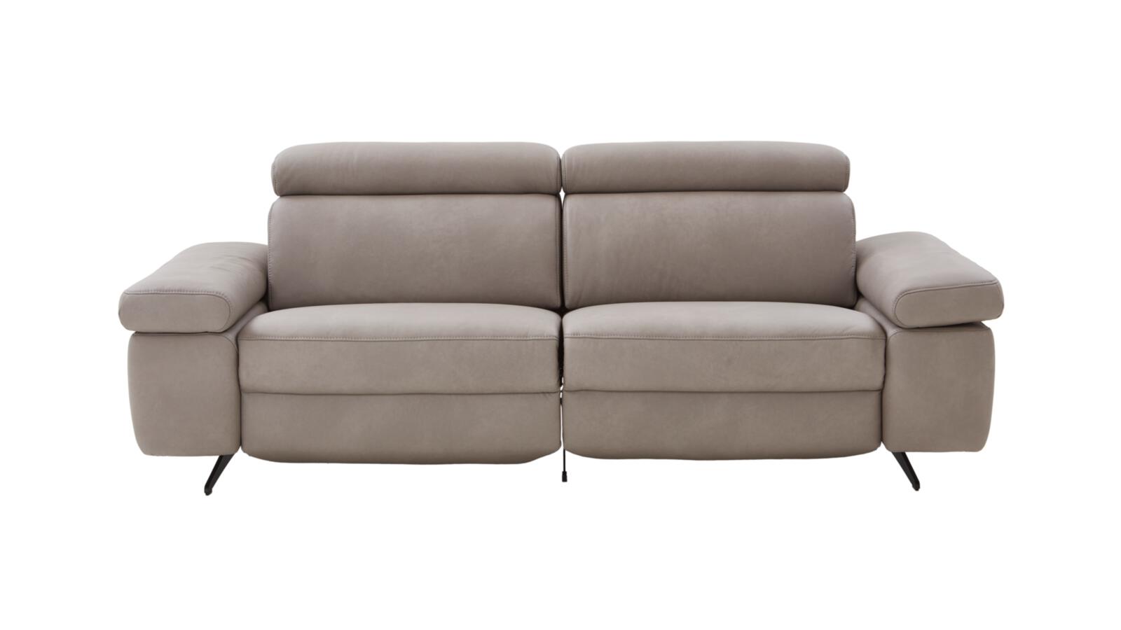 Himolla Sofa 2.5-sitzig 1183 366 E42 Himolla Sofa 2.5-sitzig 1183 366 E42, Sofa, Ledersofa, Zweisitzer, Beige, Beinmetallic