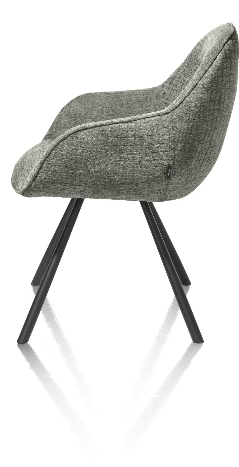 Henders & Hazel Armlehnstuhl CLINT ca. B58 H85 T65 cm in Stoff Wave Chenille Olive