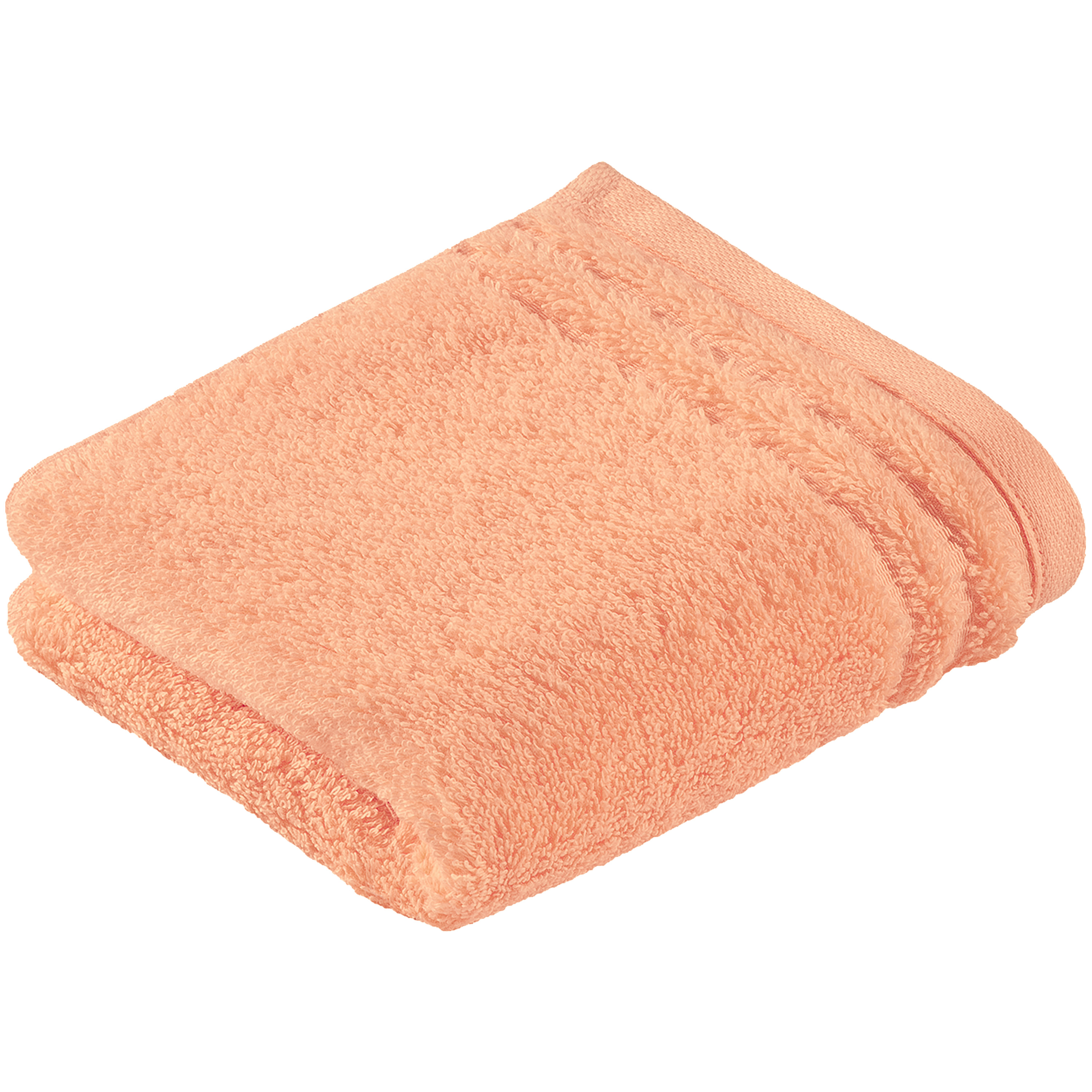 Vossen Gästetuch Vienna Style Supersoft ca. 30x50cm in Farbe soft peach, Handtuch, Frottee, Koralle, Unifarben, Bordüre
