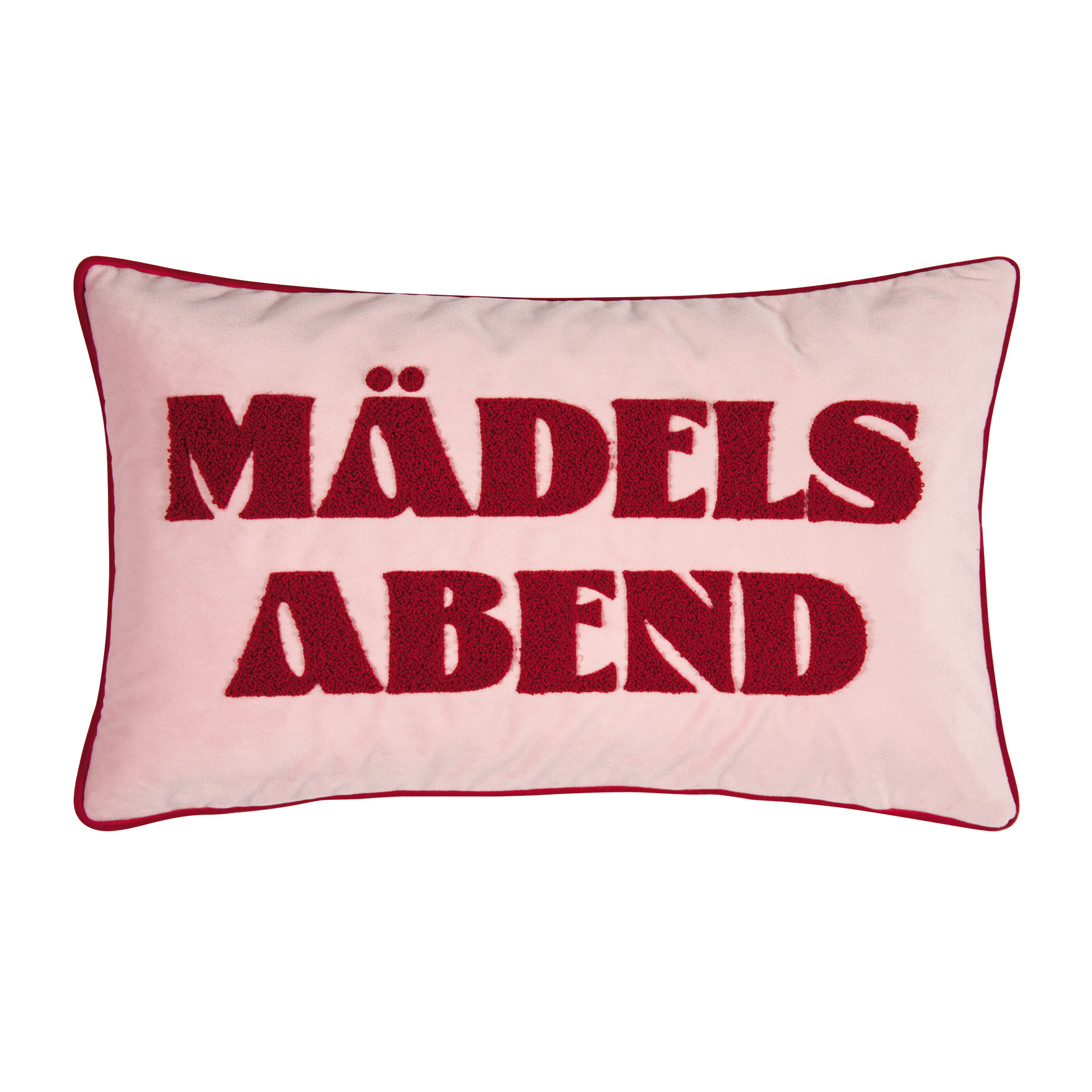 Pad Home Design Kissenhülle 30 x 50 cm MÄDELS ABEND ca. 30x50 cm in rechteckig red-pink