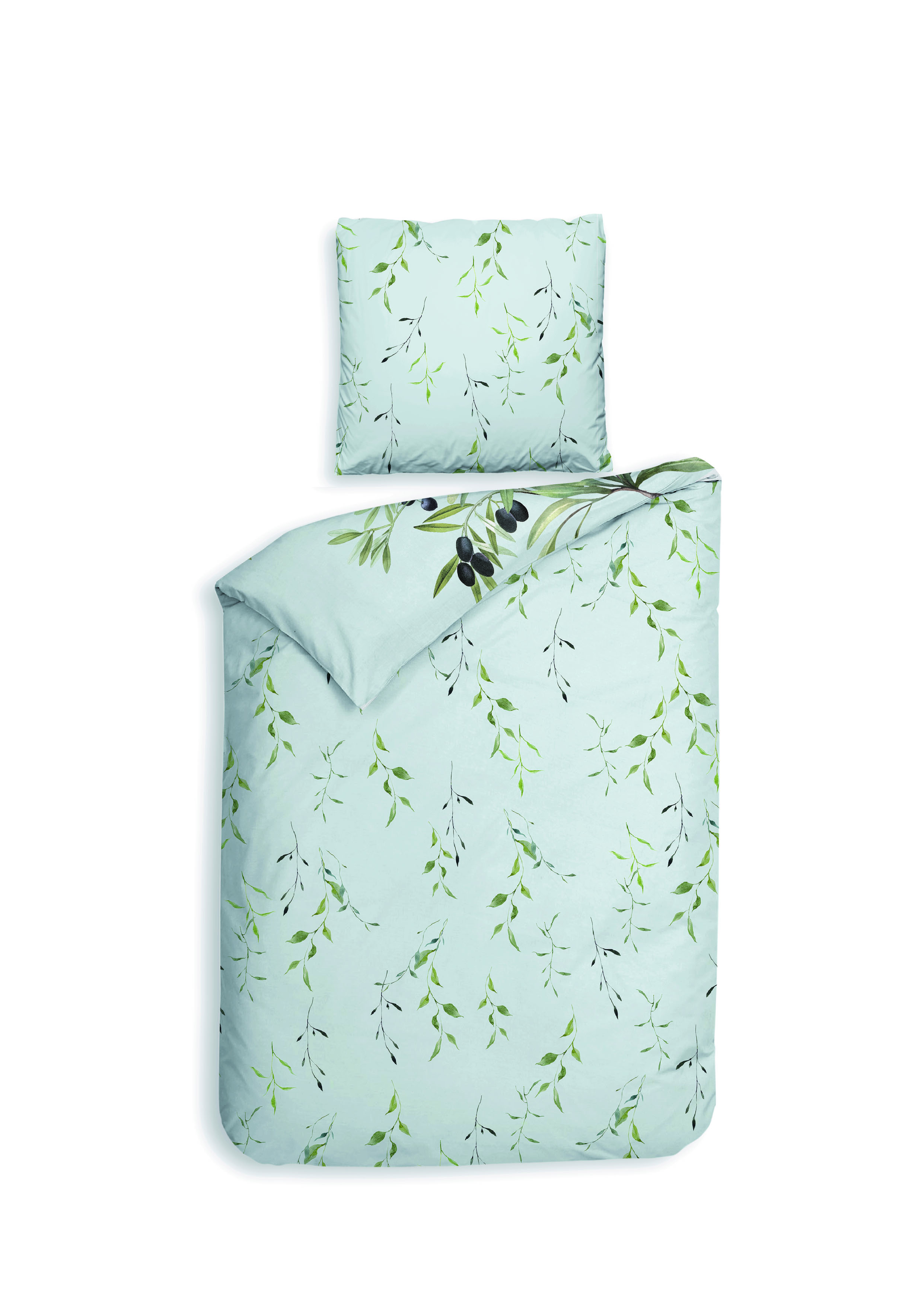 Heckettlane Bettwäsche ca. 135x200cm in Farbe Chalk-blue, Papier, Kissen, Dekoration für Zuhause