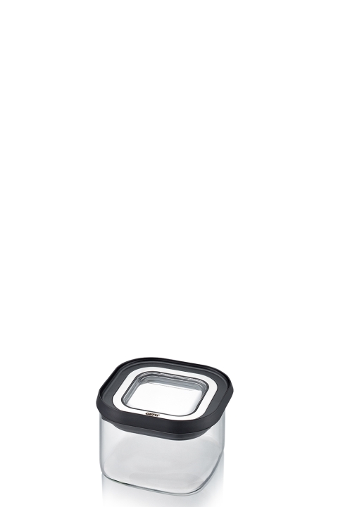 GEFU Vorratsdose PANTRY in Farbe schwarz/silber